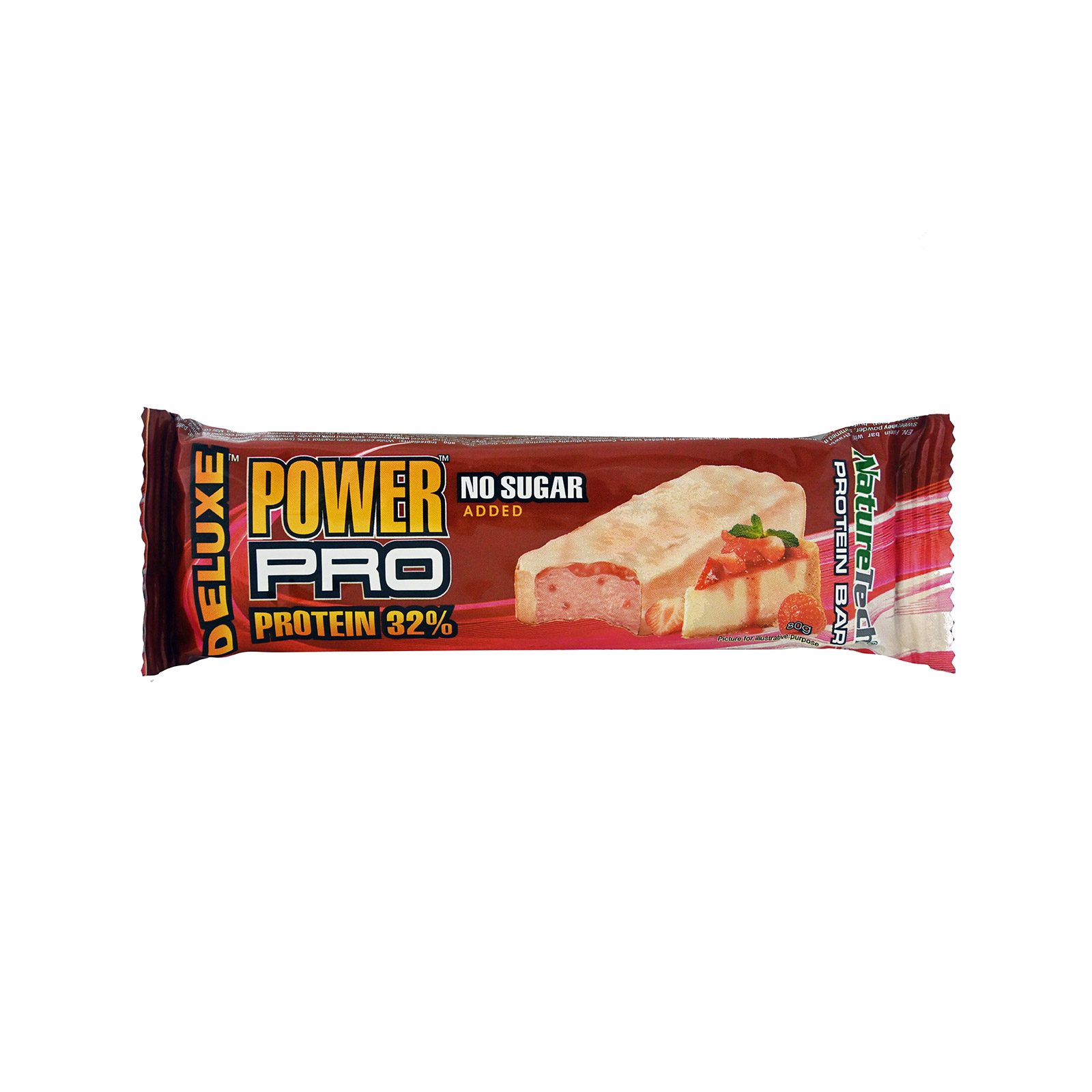 Nature Tech Deluxe power pro μπάρα πρωτεΐνης strawberry 80g εικόνα 1