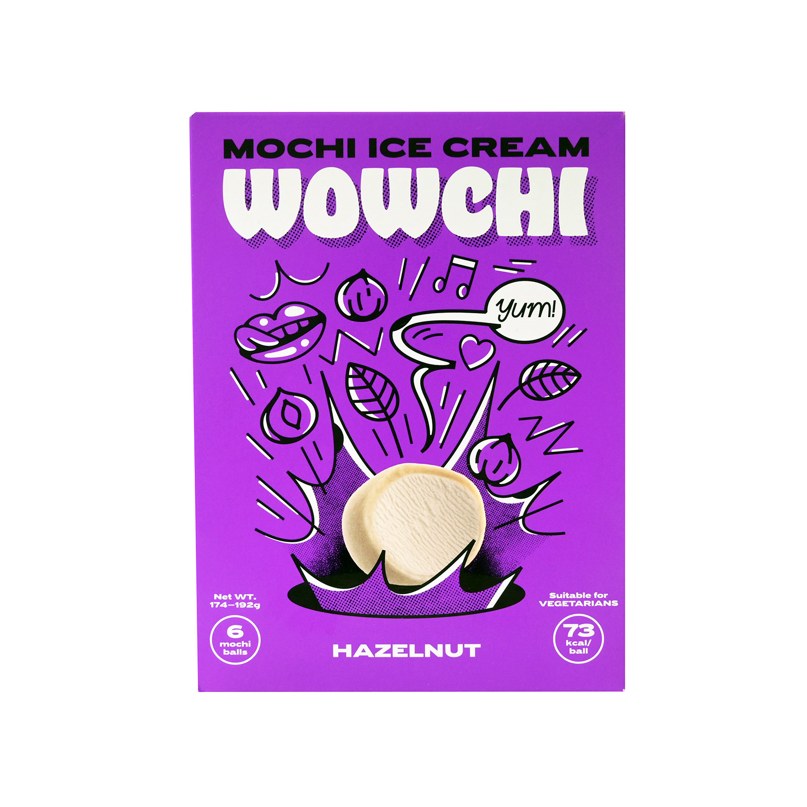 Mochi Wowchi παγωτινια hazelnut 174g εικόνα 1