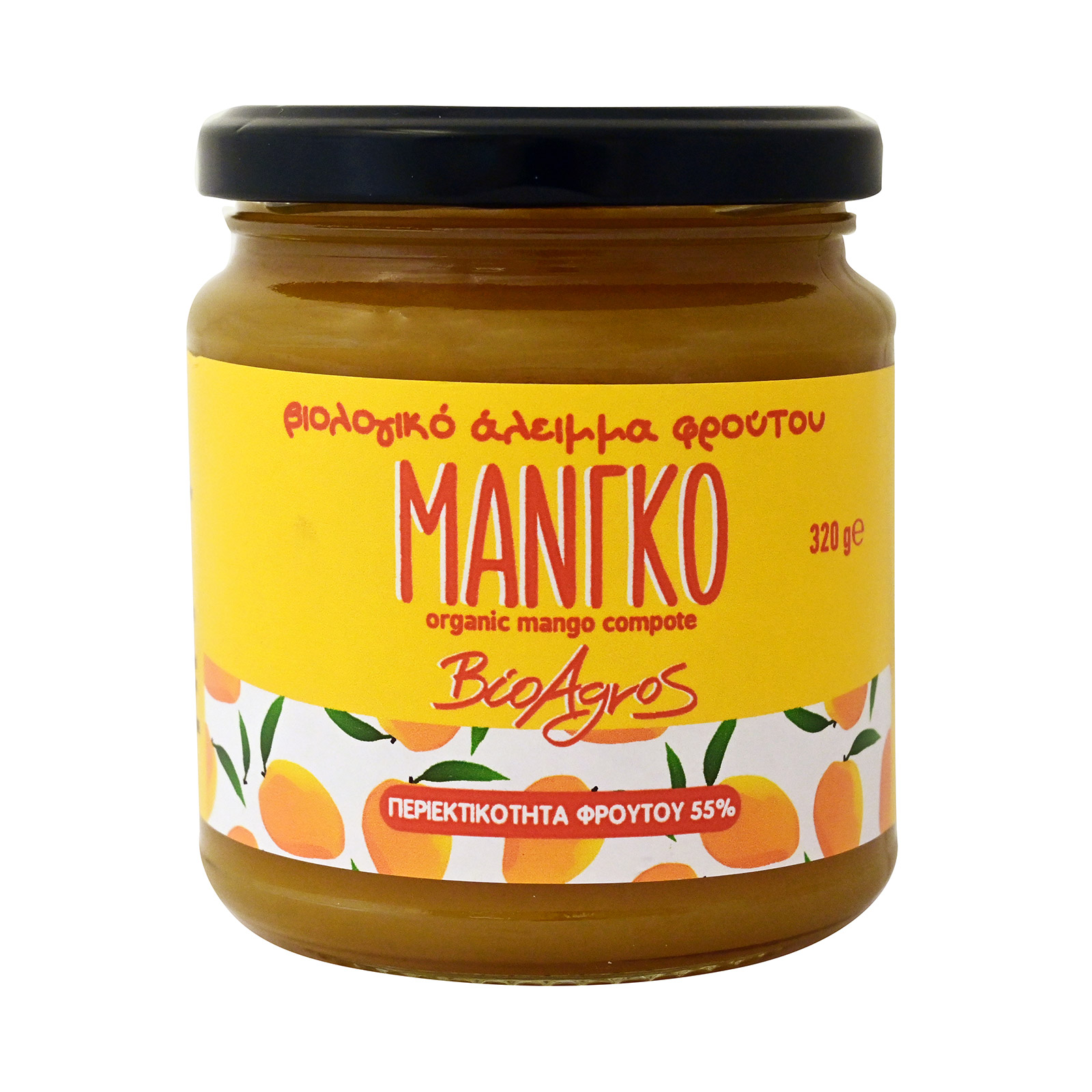 Βιοαγρός άλειμμα φρούτου μάνγκο 320g εικόνα 1