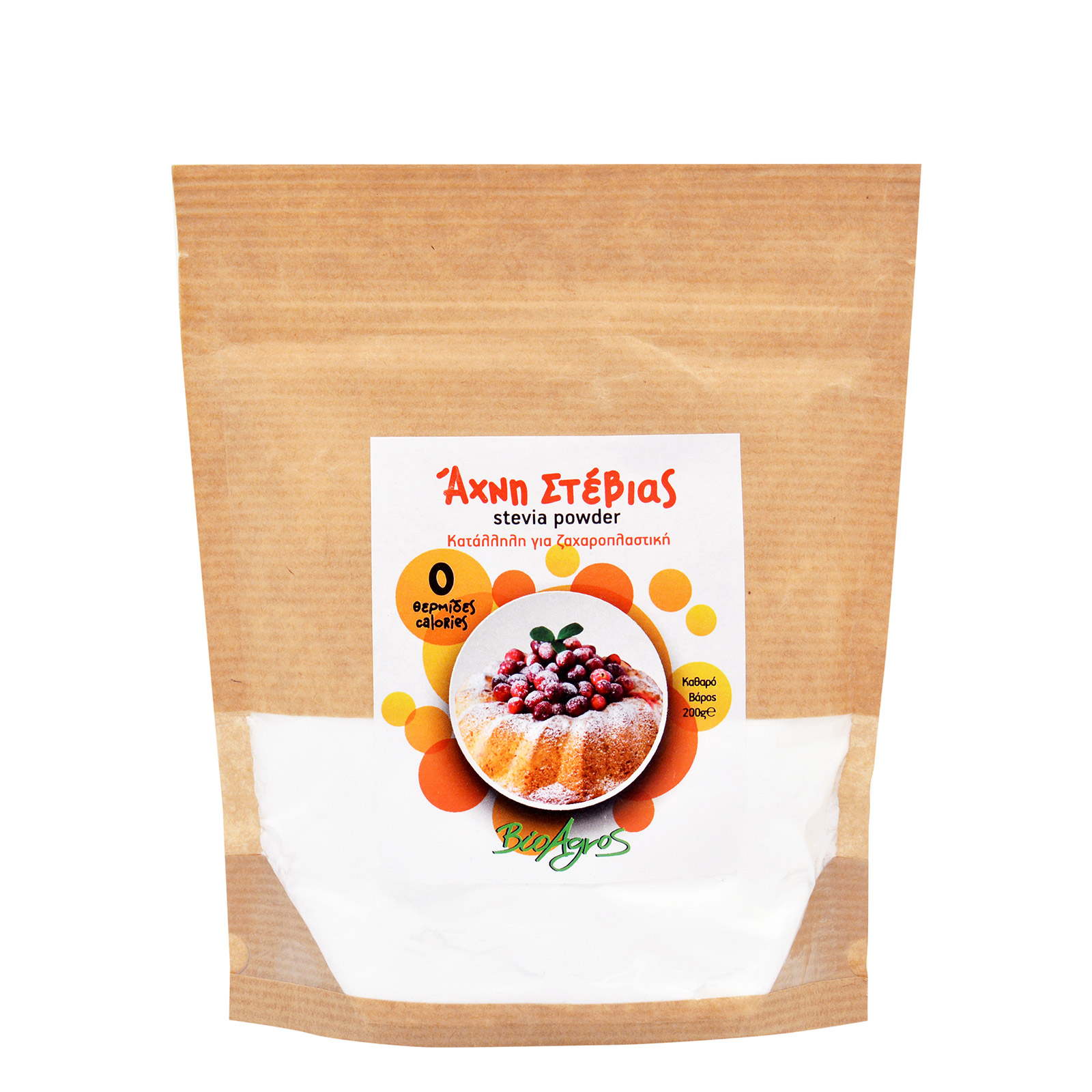 Βιοαγρός ζάχαρη άχνη 200g εικόνα 1