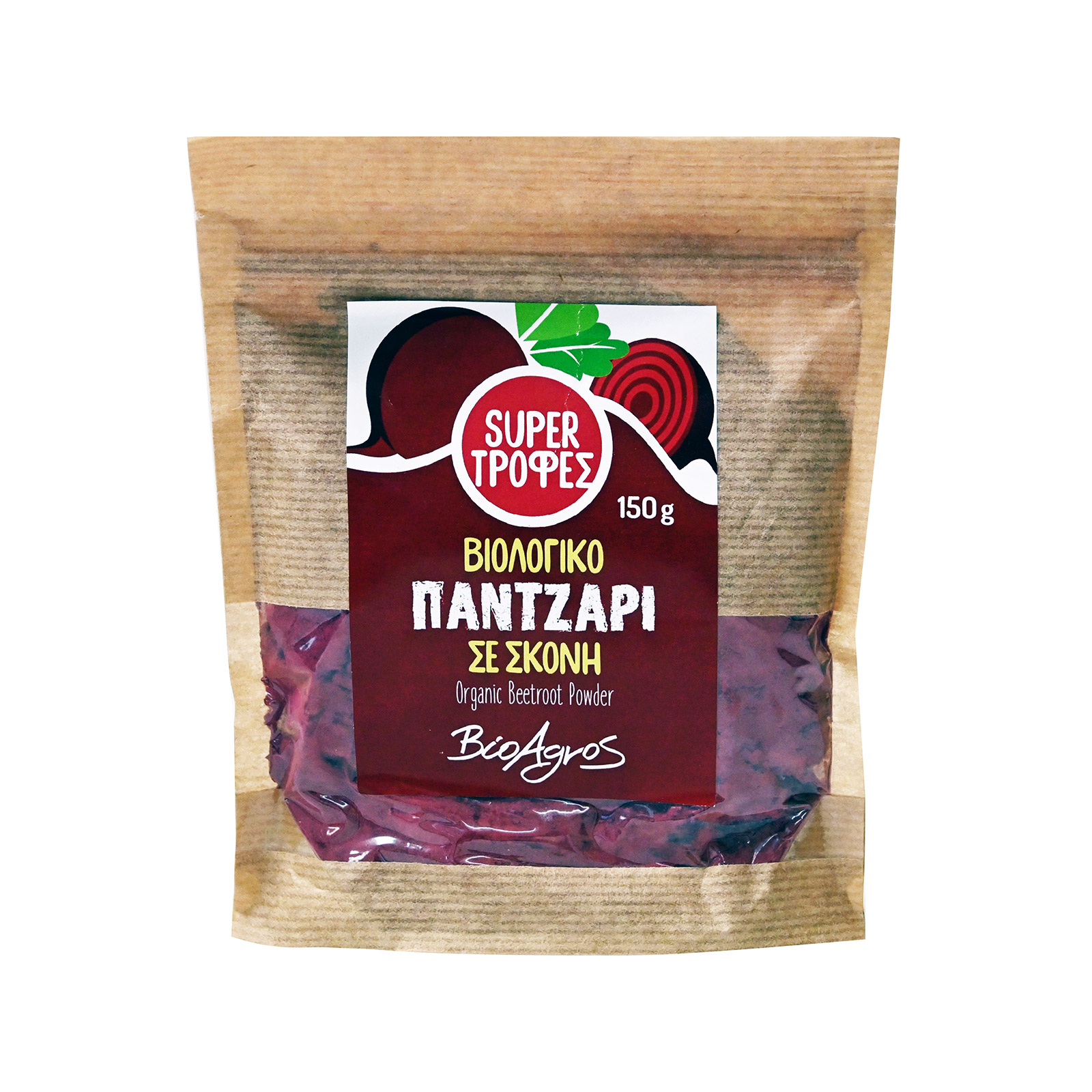 Βιοαγρός Super Τροφές παντζάρι σκόνη 150g εικόνα 1
