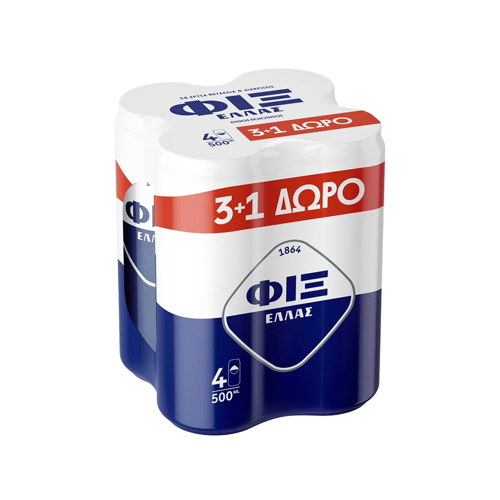 Φιξ Hellas μπίρα 3x500ml + 1 δώρο εικόνα 1