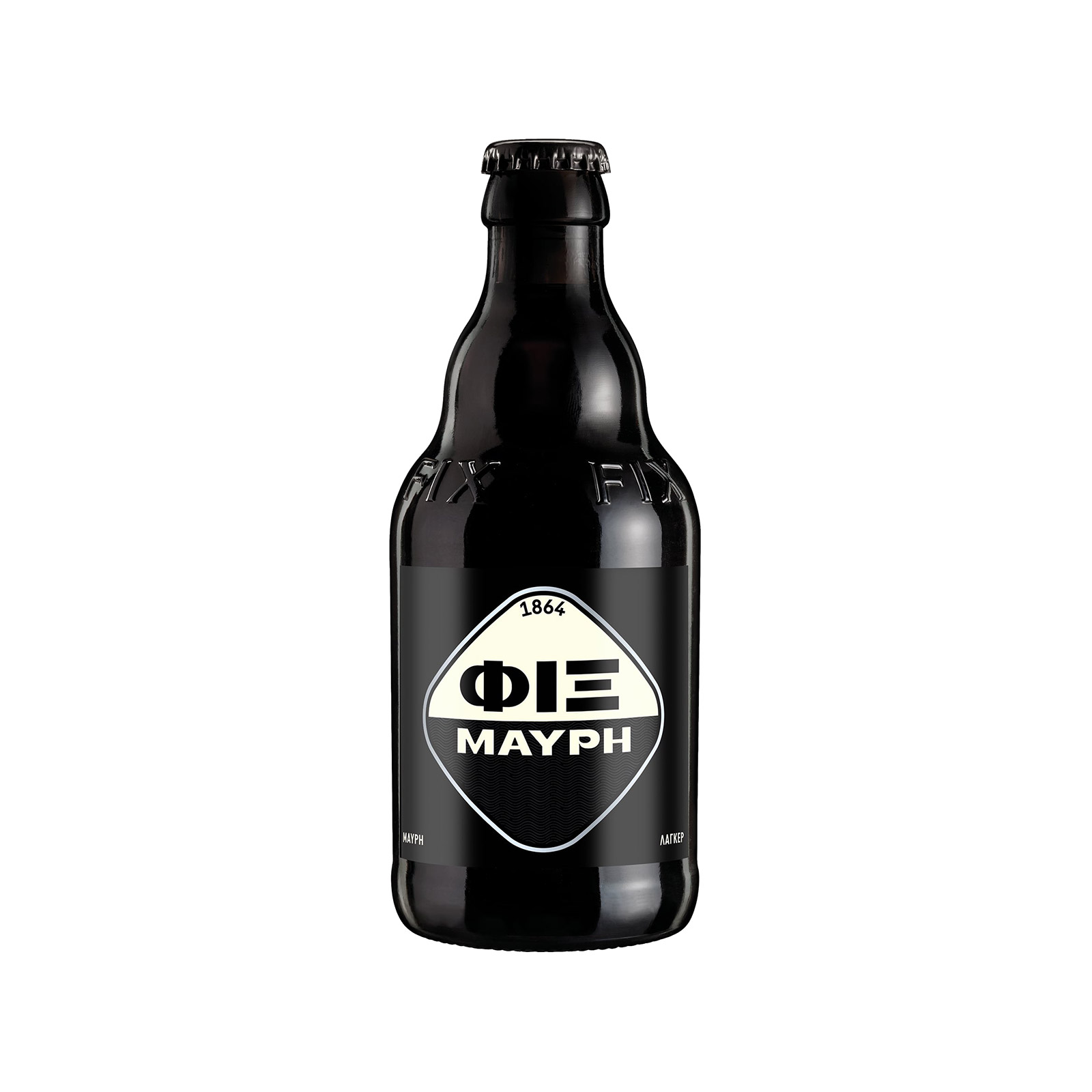 Φιξ μπίρα μαύρη one way 330ml εικόνα 1
