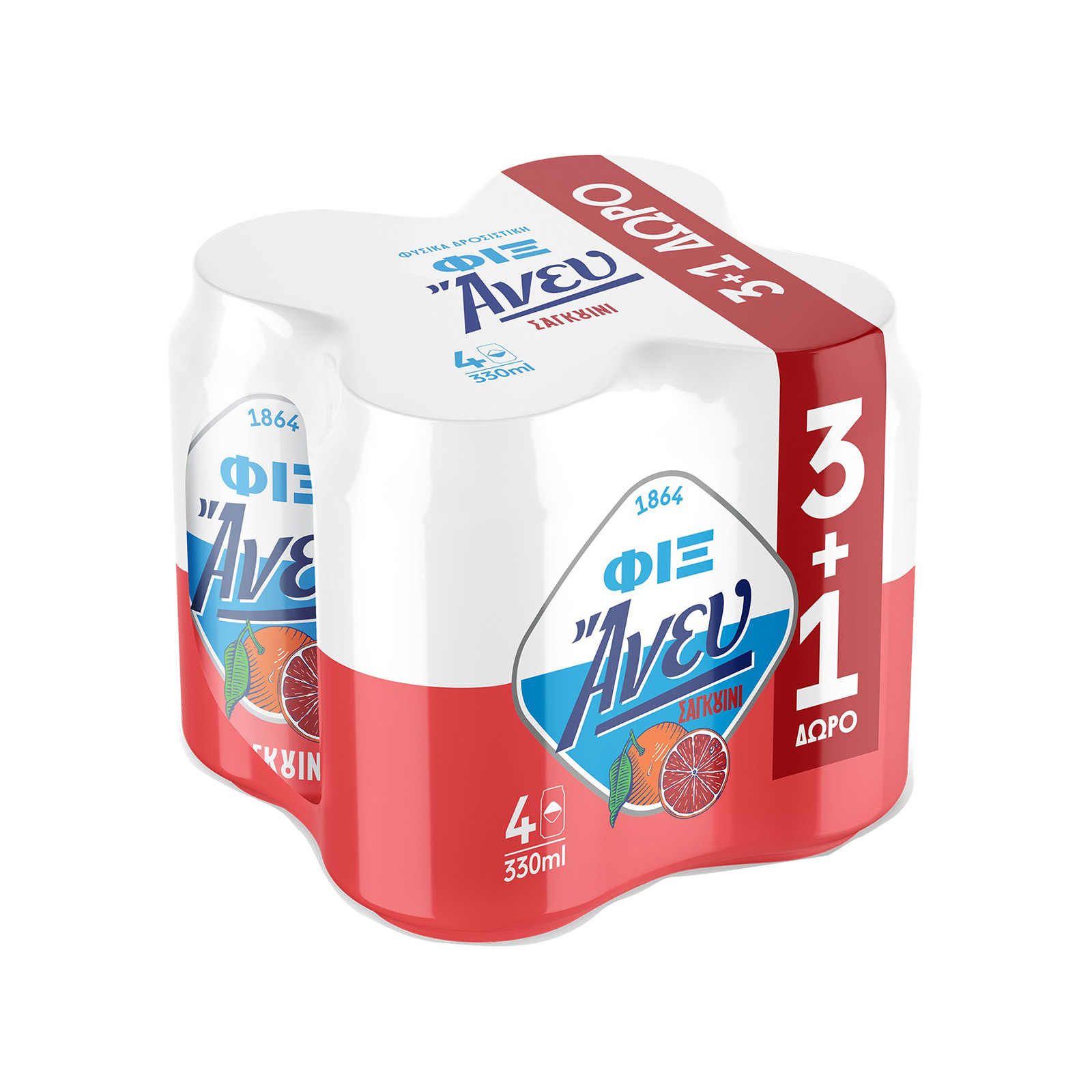 Φιξ Άνευ μπίρα 3x330ml + 1 δώρο εικόνα 1
