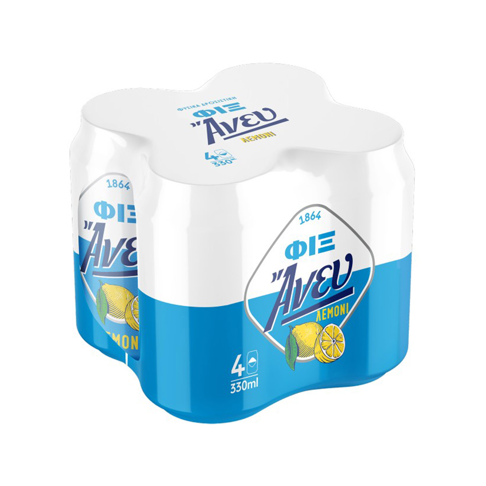 Φιξ Άνευ μπίρα λεμόνι - χωρίς αλκοόλ 4x330ml εικόνα 1