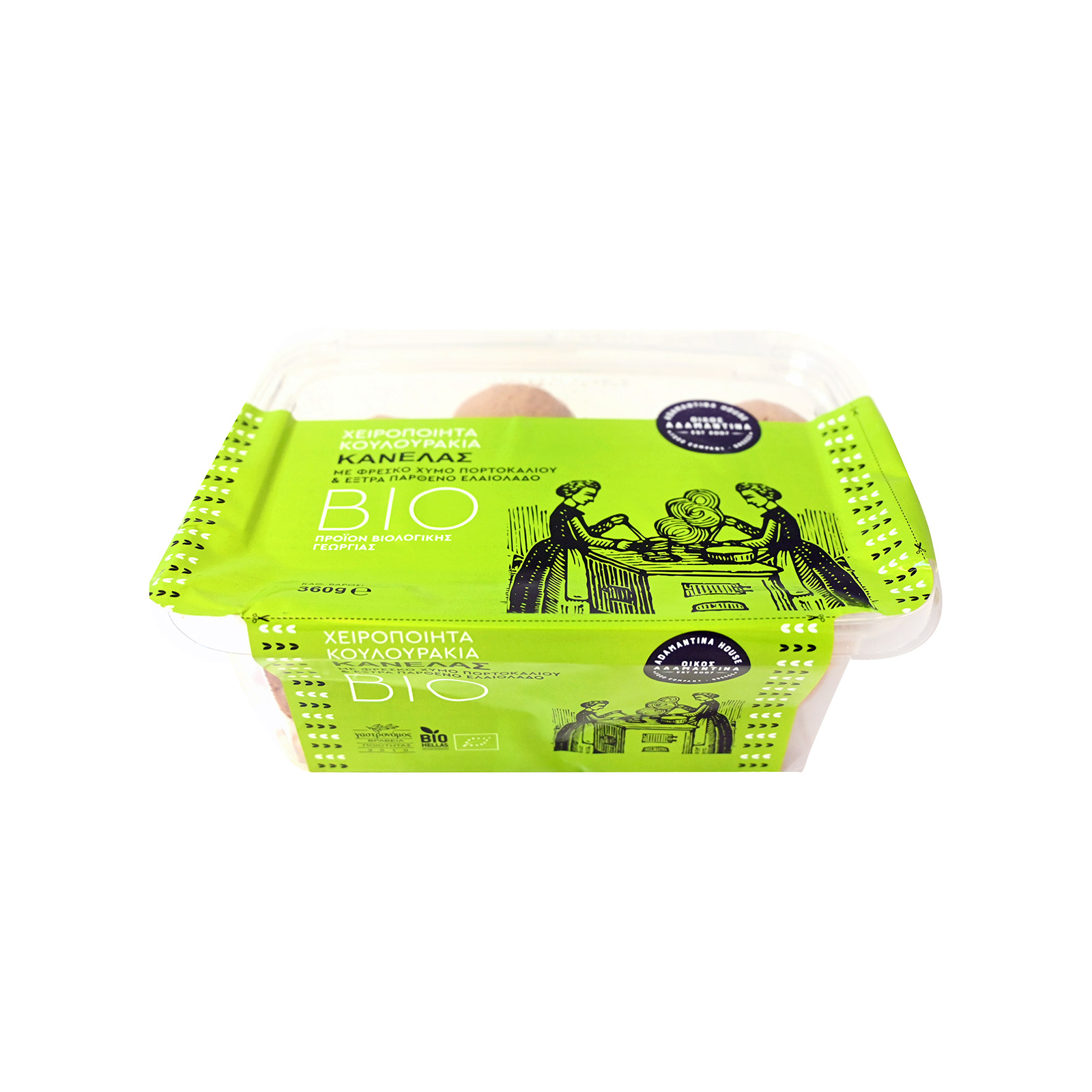 Οίκος Αδαμαντίνα κουλουράκια κανέλας χειροποίητα 360g εικόνα 1