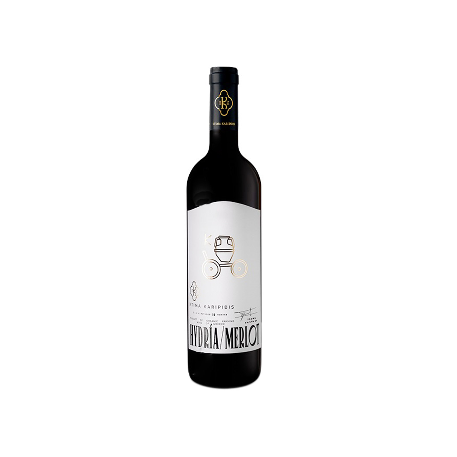 Κτήμα Καριπίδη Hydria οίνος ερυθρός merlot 750ml εικόνα 1