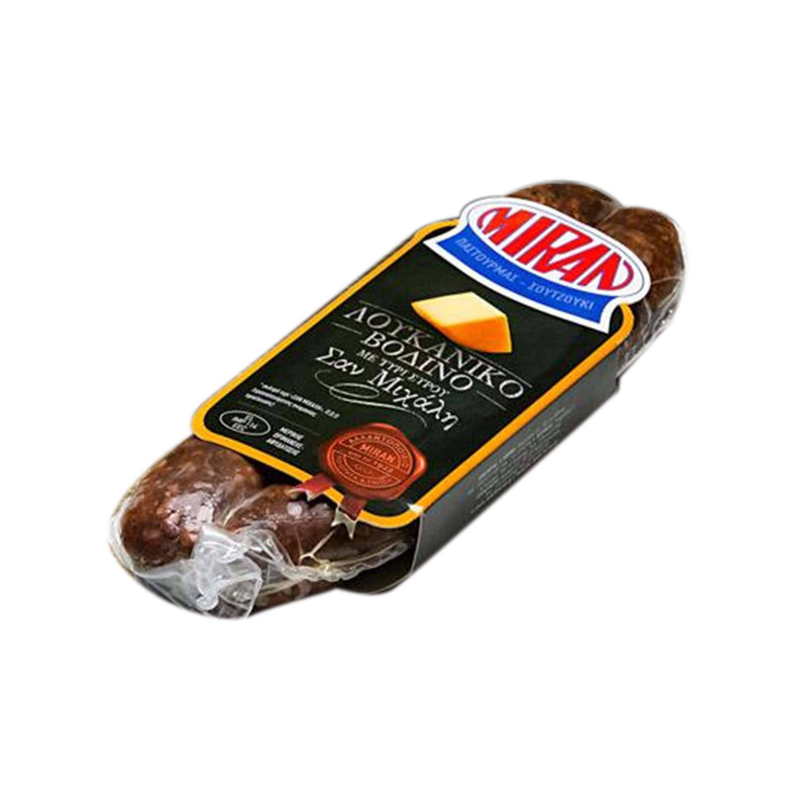 Miran λουκάνικο βοδινό με τυρί Σαν Μιχάλη 300g εικόνα 1