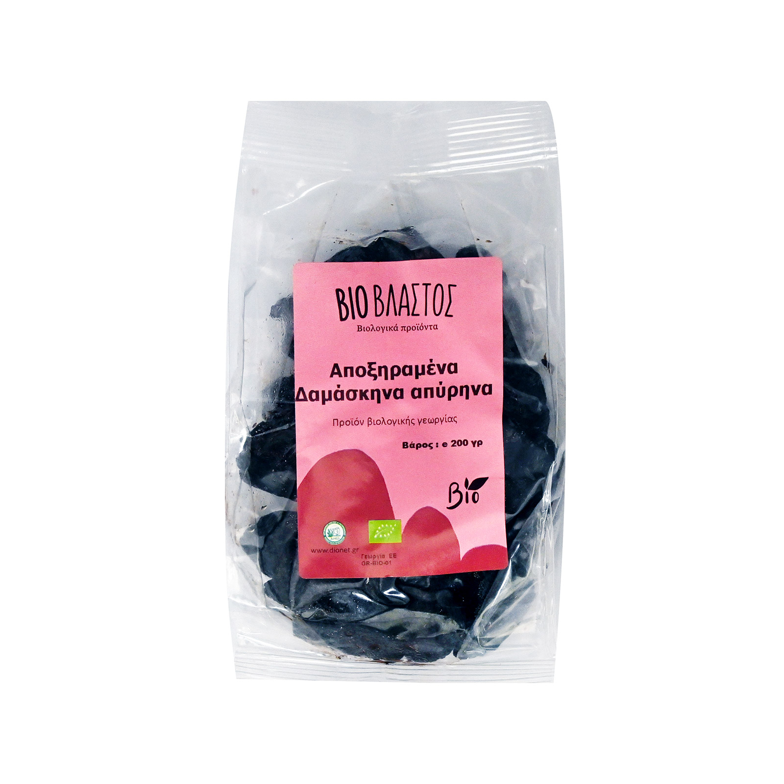 Βιοβλαστός δαμάσκηνα αποξηραμένα απύρηνα 200g εικόνα 1