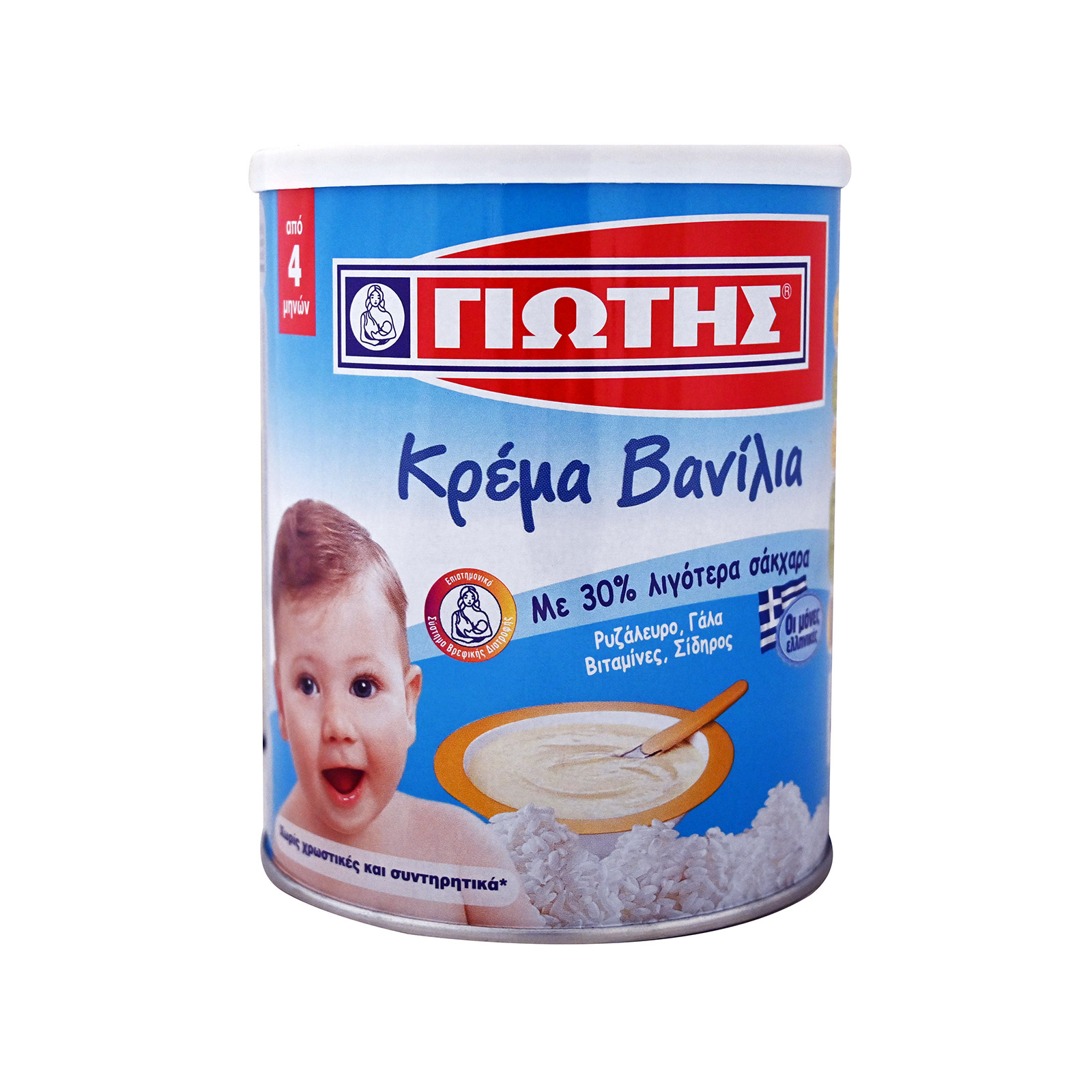 Γιώτης κρέμα σε σκόνη παιδική βανίλια +4 μηνών 300g εικόνα 1