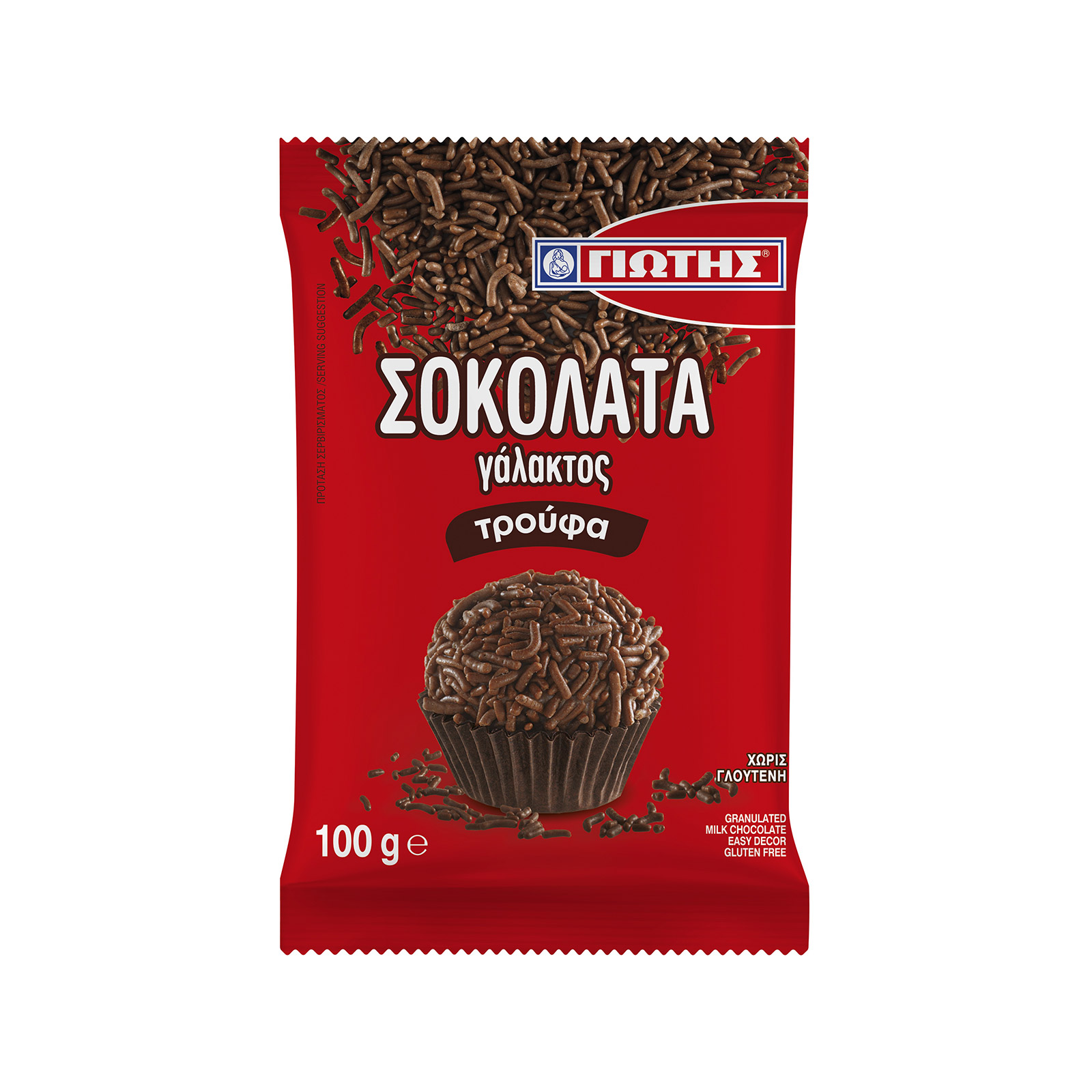 Γιώτης τρούφα σοκολάτας γάλακτος 100g εικόνα 1