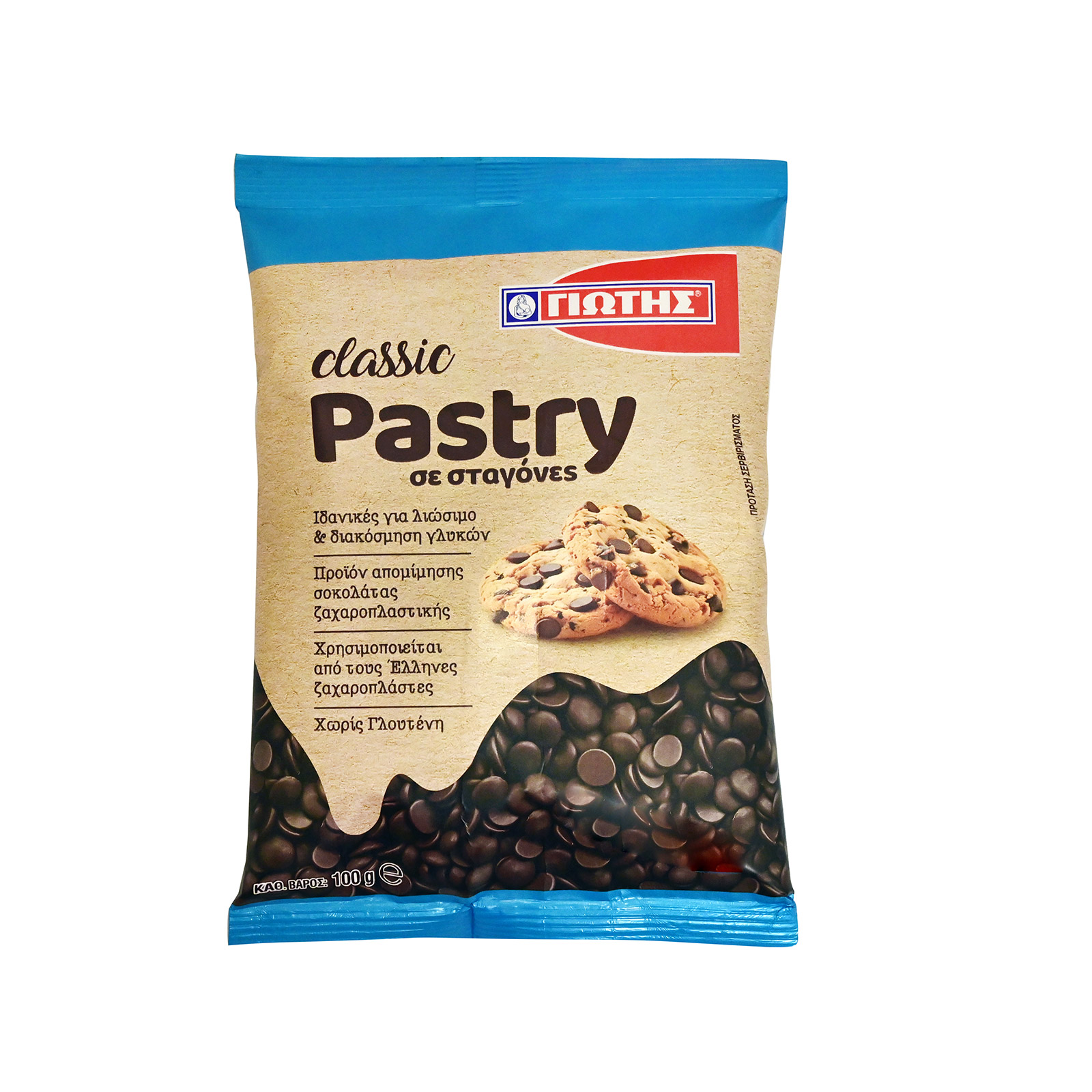 Γιώτης Pastry classic προιον απομίμησης σοκολάτας ζαχαροπλαστικής σε σταγόνες 116g εικόνα 1