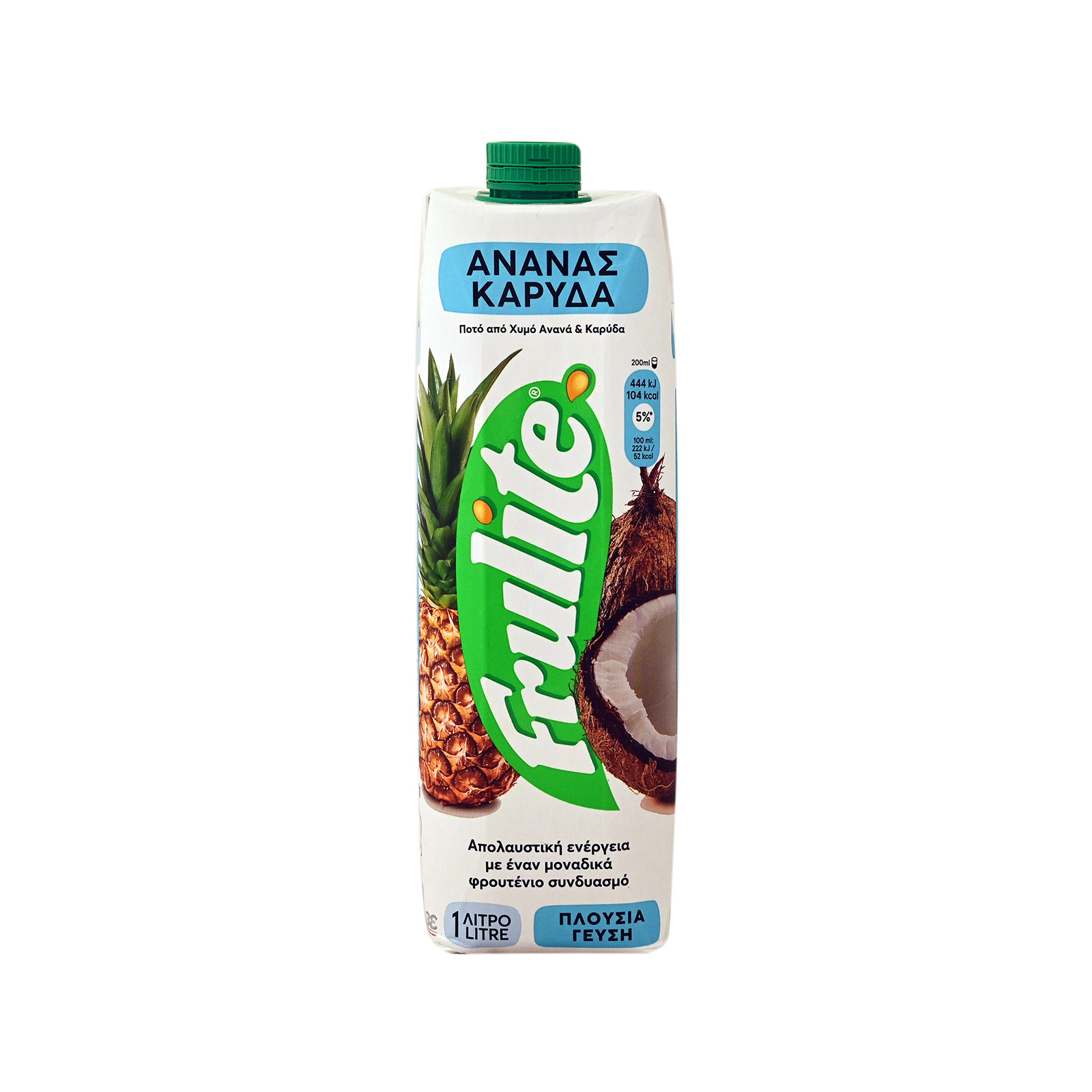 Frulite φρουτοποτό ανανάς, καρύδα 1lt εικόνα 1
