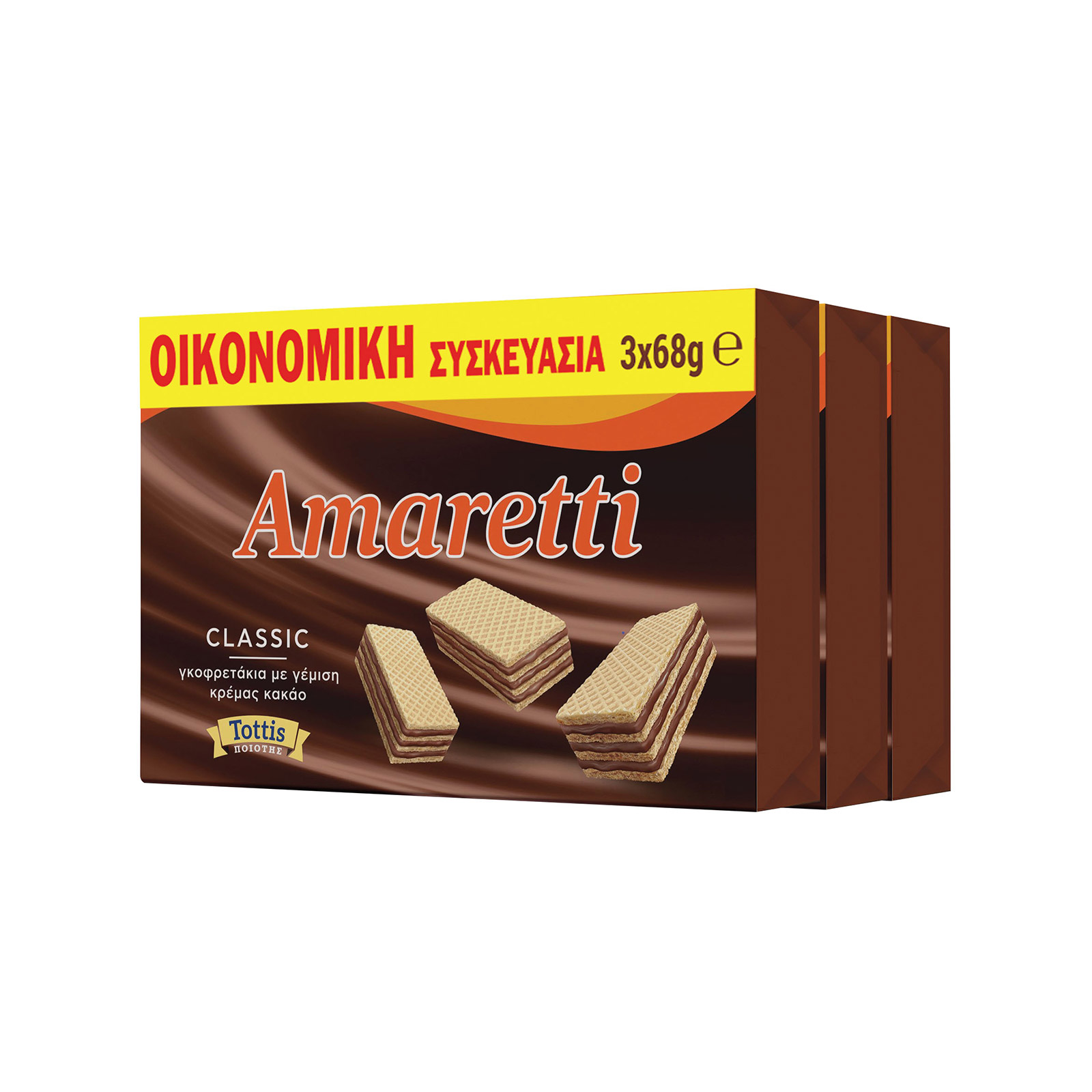 Amaretti γκοφρέτα 3x68g εικόνα 1