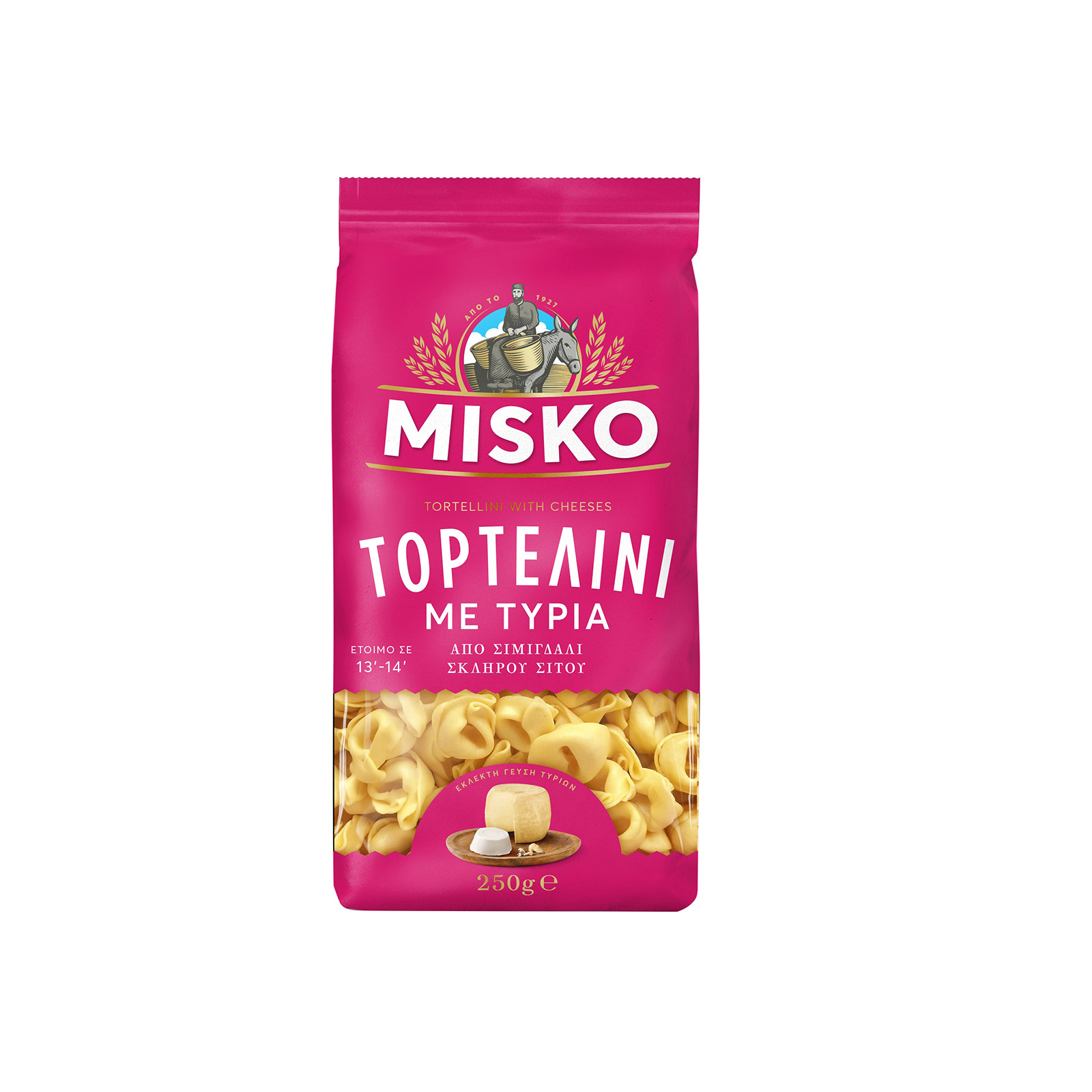 Misko πάστα ζυμαρικών τορτελίνι με τυριά 250g εικόνα 1