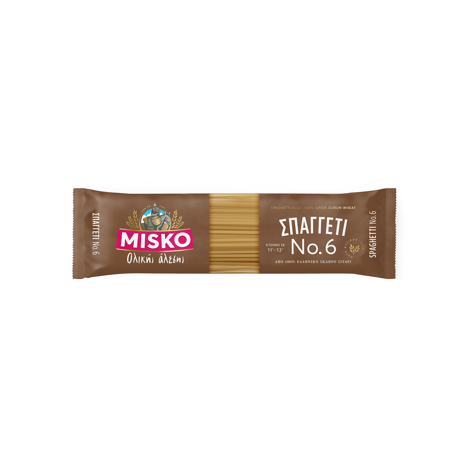 Misko μακαρόνια ολικής αλέσεως σπαγγέτι Νο. 6 500g εικόνα 1