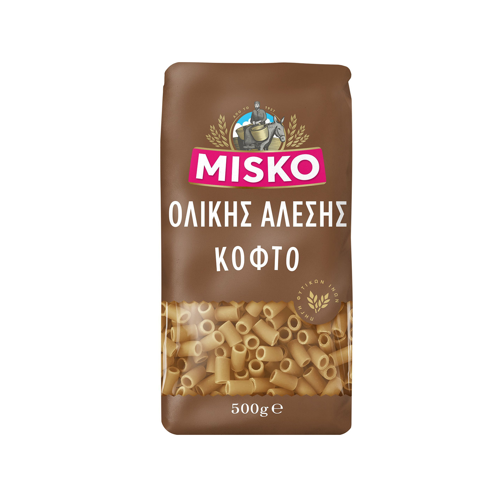 Misko πάστα ζυμαρικών ολικής αλέσεως κοφτό 500g εικόνα 1