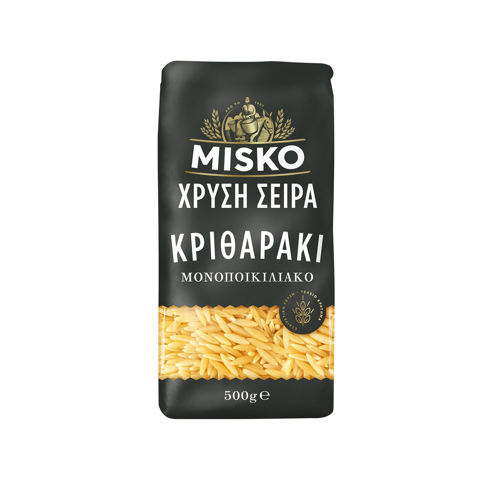 Misko Χρυσή σειρά πάστα ζυμαρικών κριθαράκι 500g εικόνα 1