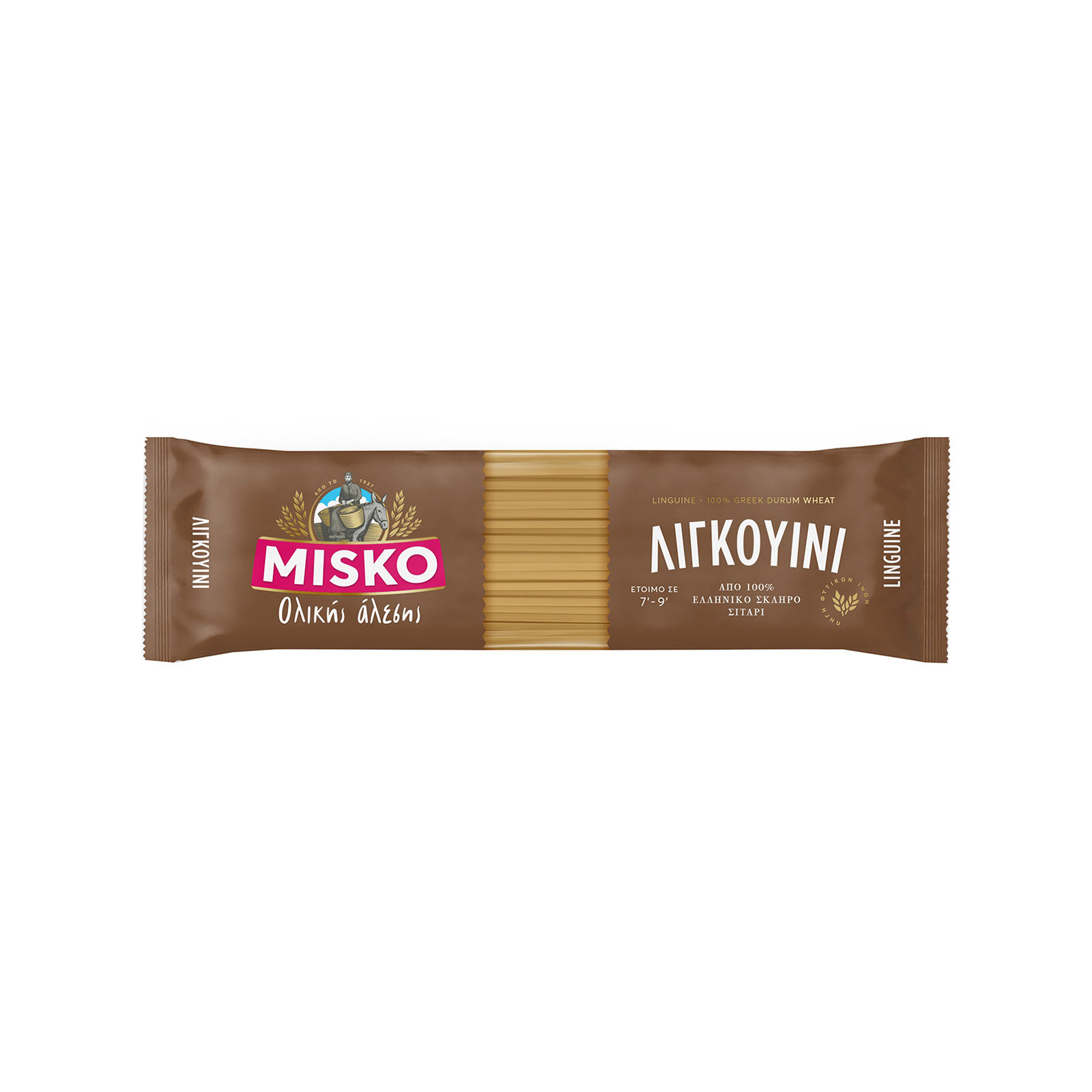 Misko μακαρόνια ολικής αλέσεως λιγκουίνι 500g εικόνα 1