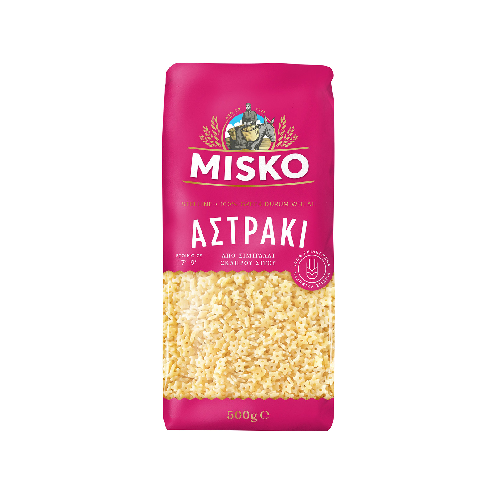 Misko πάστα ζυμαρικών αστράκι 500g εικόνα 1
