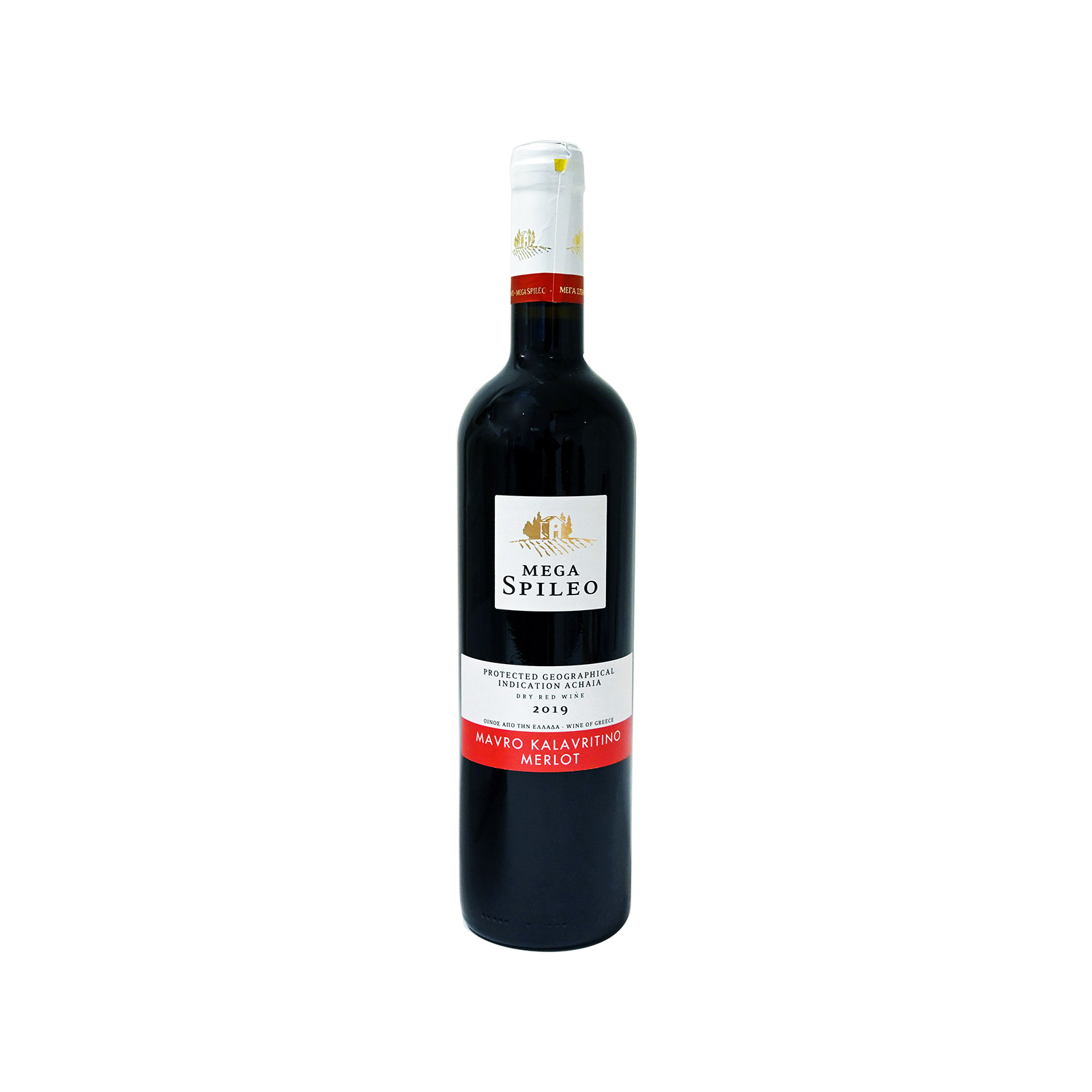 Cavino Mega spileo οίνος ερυθρός ξηρός mavro kalavritino merlot 750ml εικόνα 1