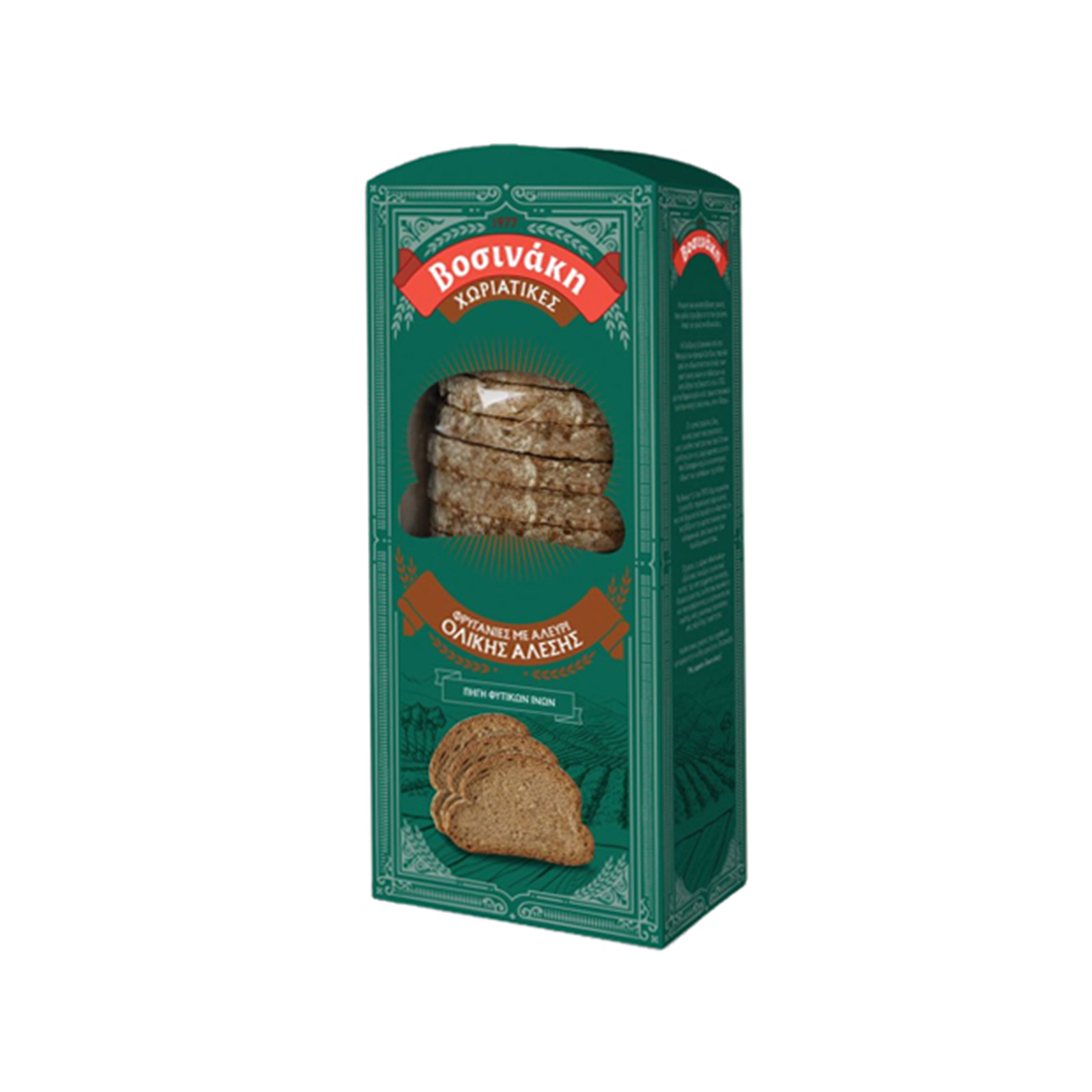 Βοσινάκη Χωριάτικες φρυγανιές με αλεύρι ολικής 240g εικόνα 1