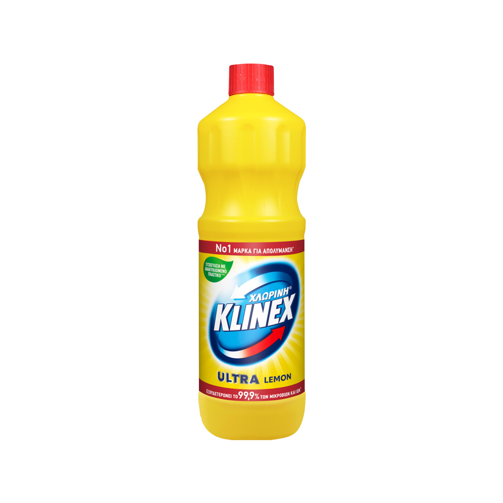 Klinex Ultra Protection χλωρίνη lemon 1250ml εικόνα 1