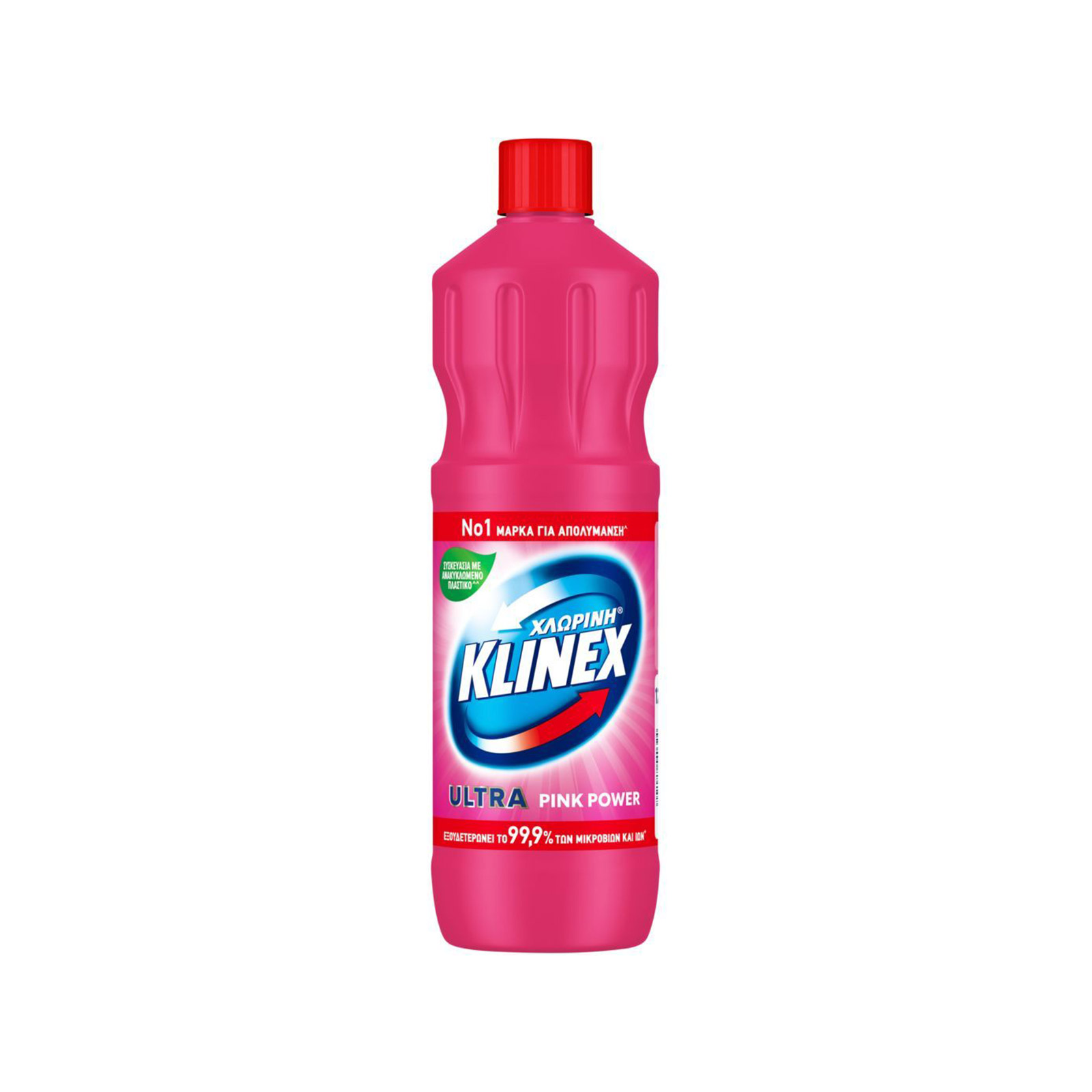 Klinex Ultra Protection χλωρίνη pink power 1250ml εικόνα 1