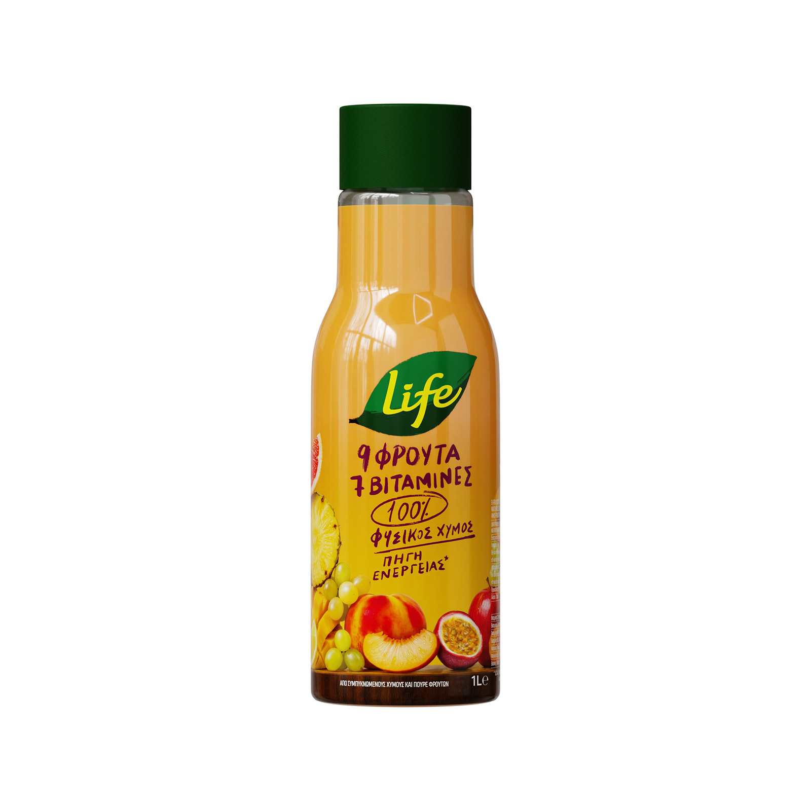 Δέλτα Life Energize 100% φυσικός χυμός 9 φρούτα με 7 βιταμίνες 1lt εικόνα 1