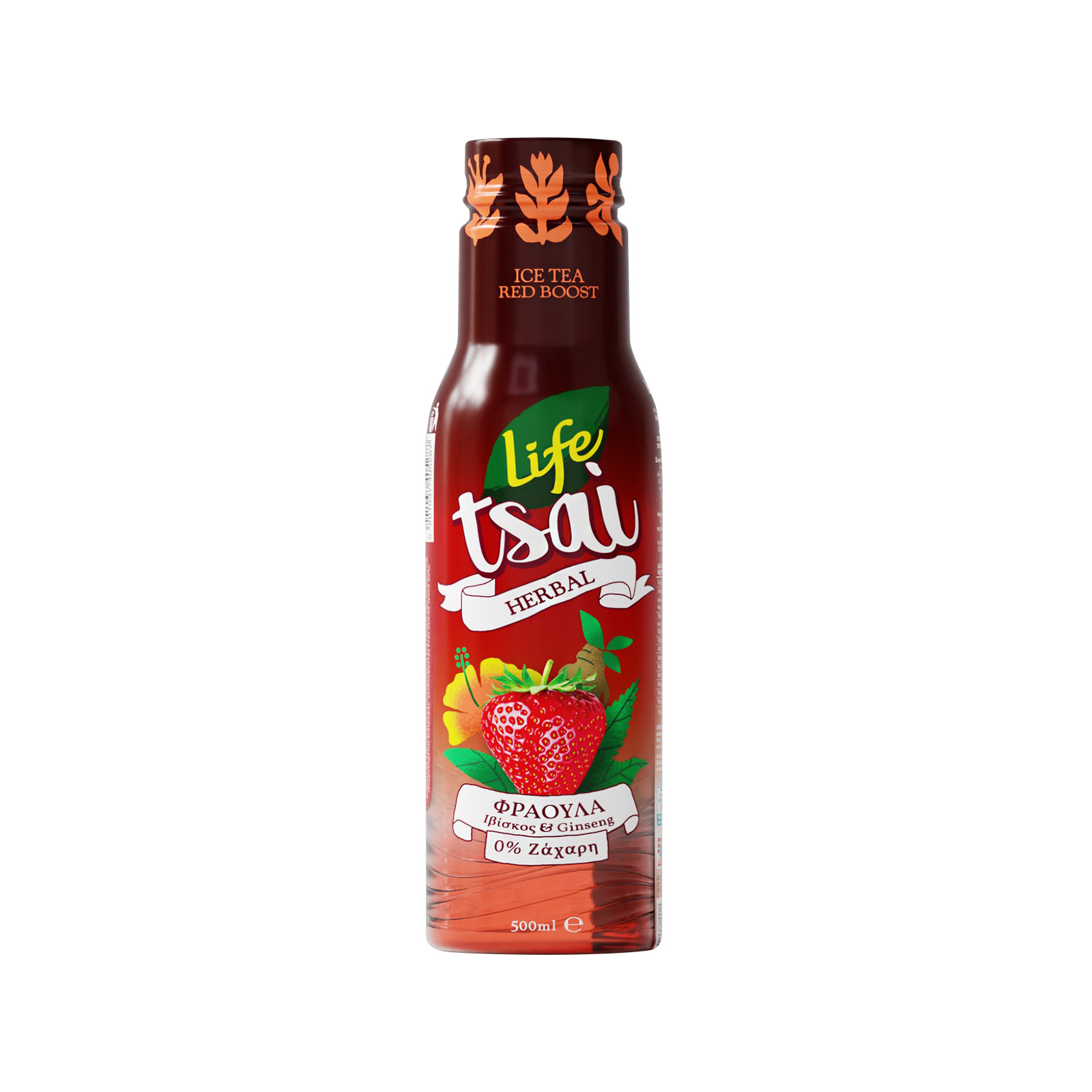 Life Red boost έτοιμο αφέψημα τσαγιού φράουλα 500ml εικόνα 1