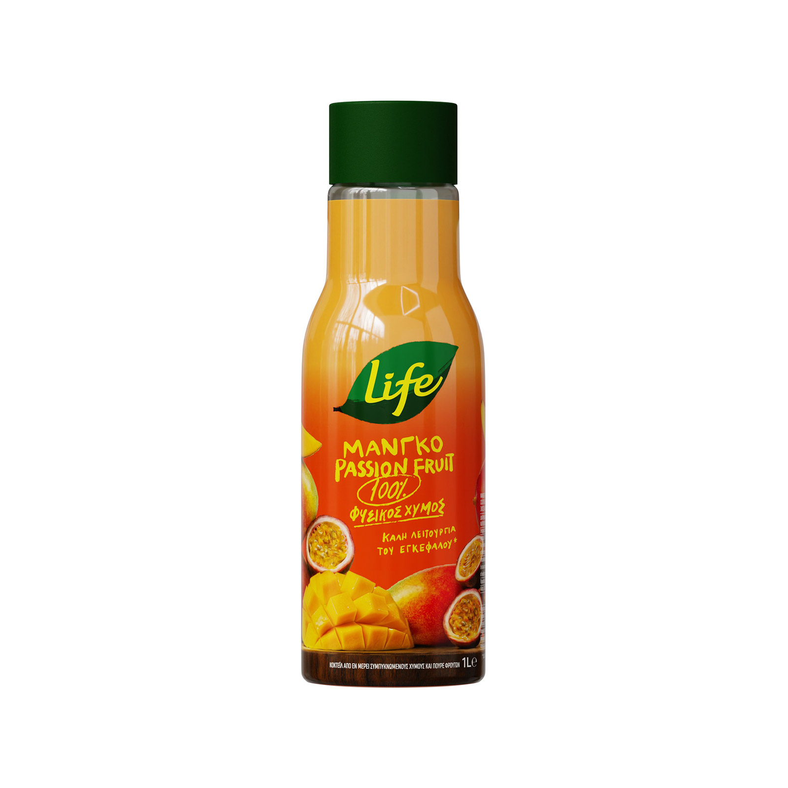 Life χυμός κοκτέϊλ μάνγκο - passion fruit 1lt εικόνα 1