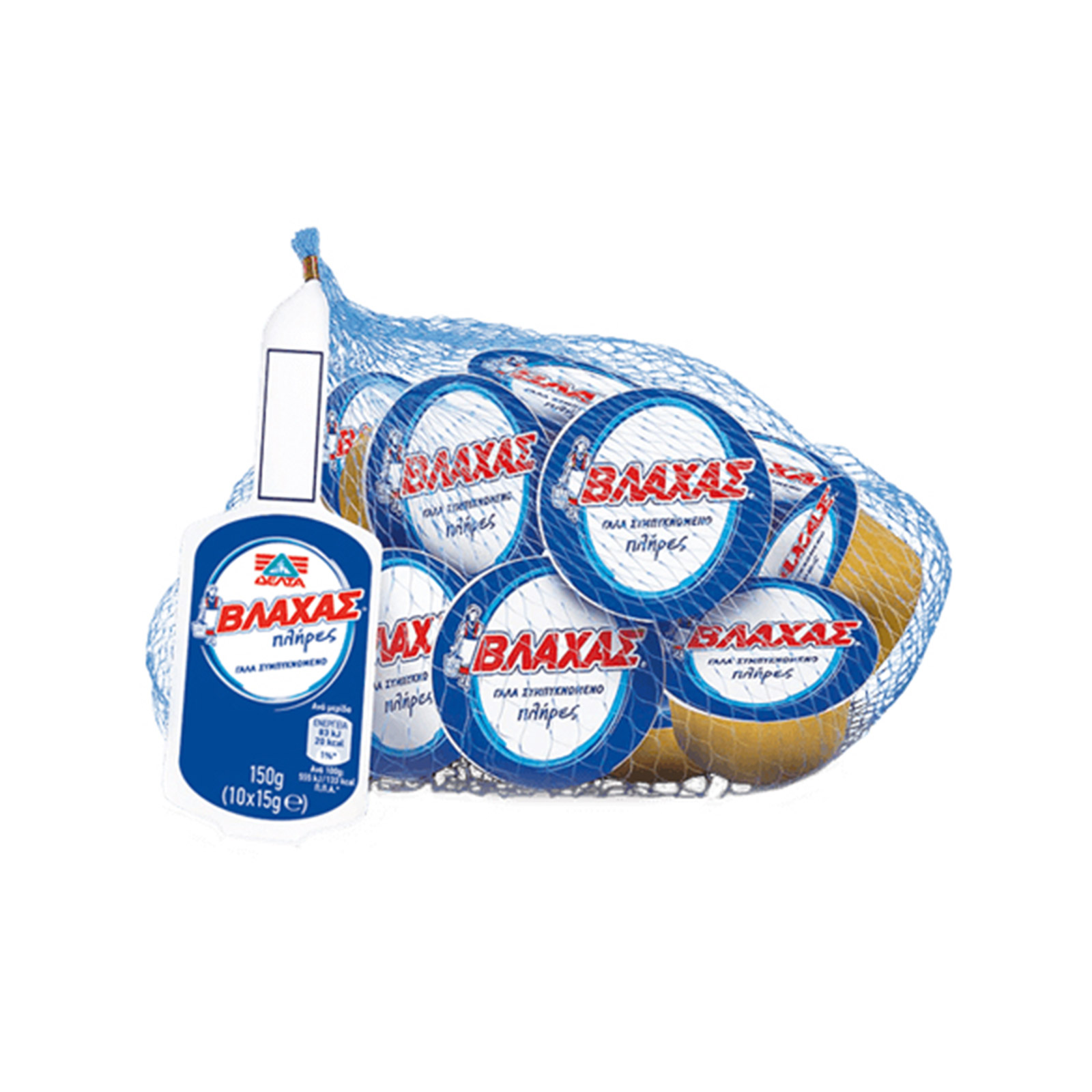 Δέλτα Βλάχας γάλα εβαπορέ πλήρες 10x15g εικόνα 1