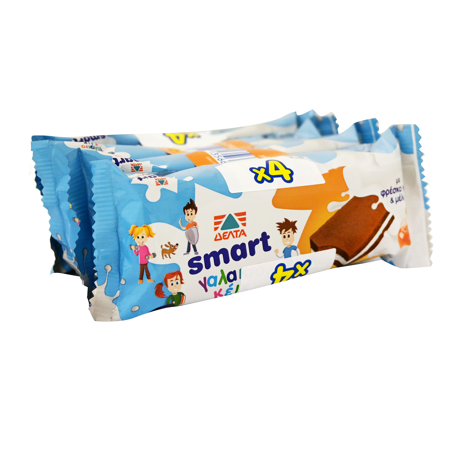 Smart γαλακτοκέικ με μέλι 4x28g εικόνα 1