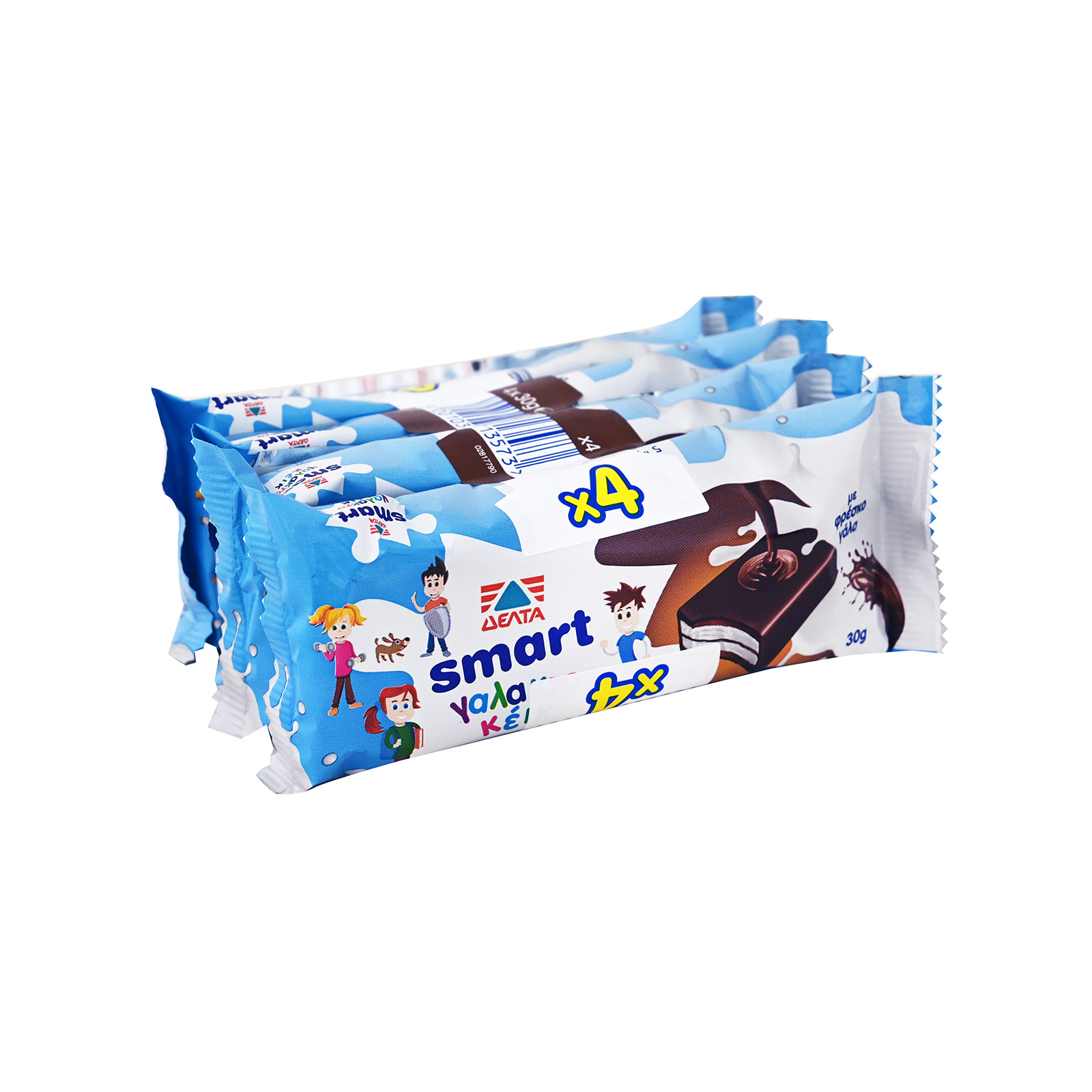 Δέλτα Smart γαλακτοκεϊκ 4x30g εικόνα 1