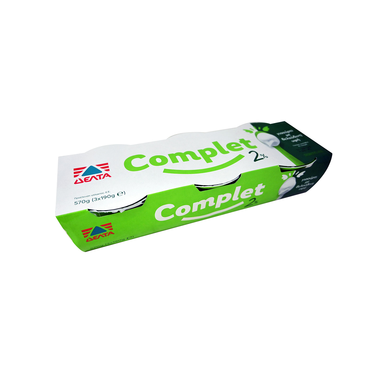 Δέλτα Complet επιδόρπιο γιαουρτιού 2% 3x190g εικόνα 1