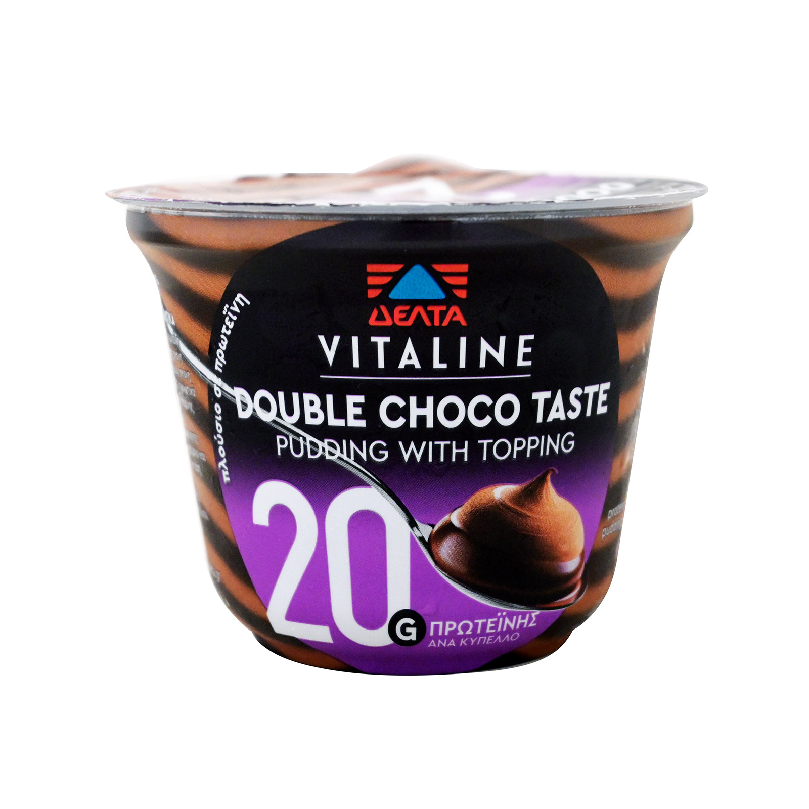 Δέλτα Vitaline επιδόρπιο γάλακτος πουτίγκα double choco 200g εικόνα 1