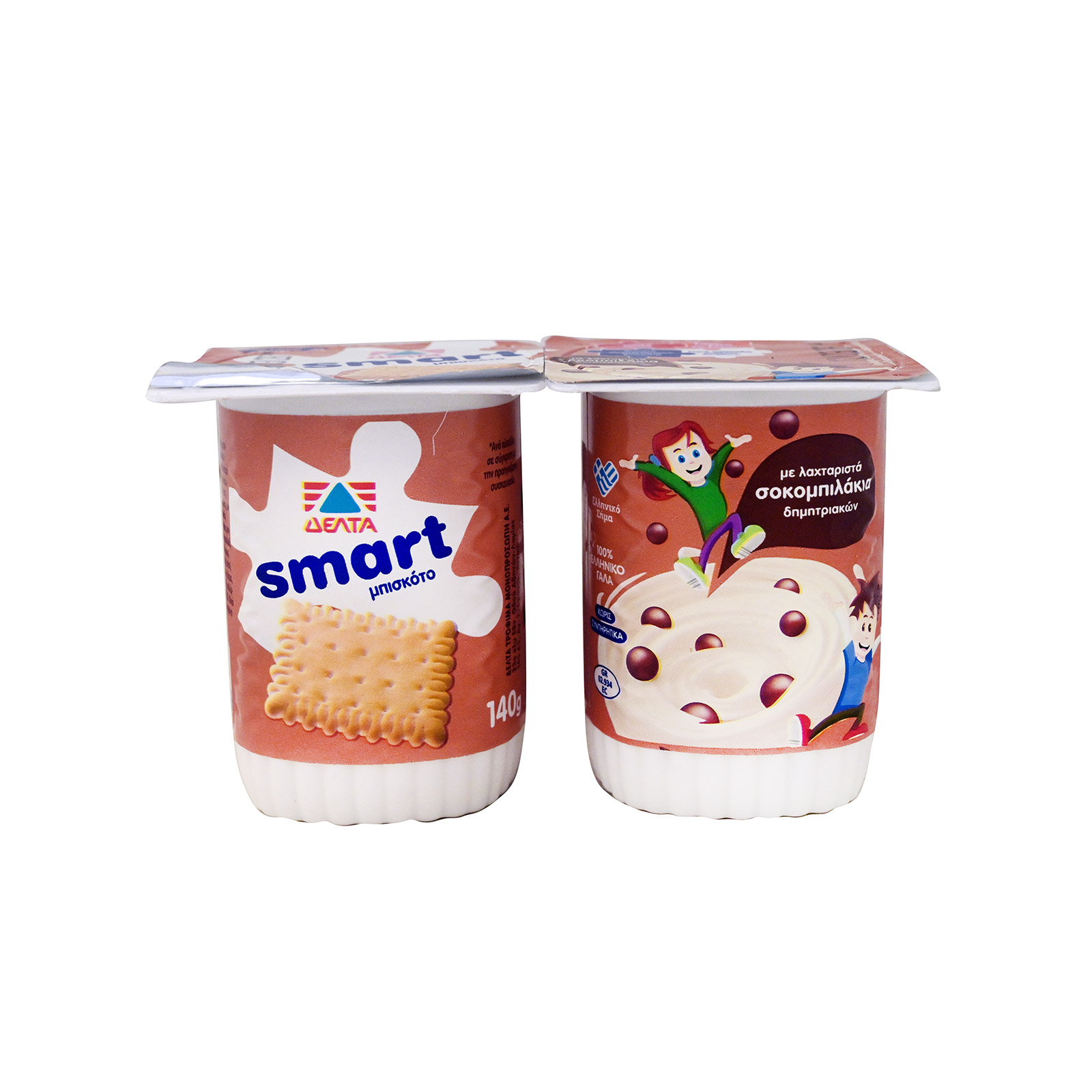 Smart επιδόρπιο γιαουρτιού μπισκότο 2x140g εικόνα 1