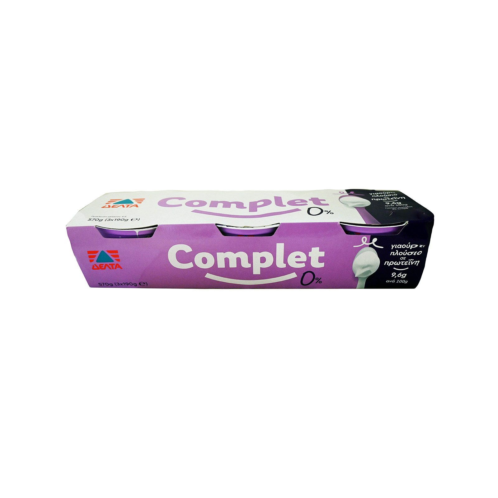 Complet γιαούρτι αγελάδος 0% λιπαρά 3x190g εικόνα 1