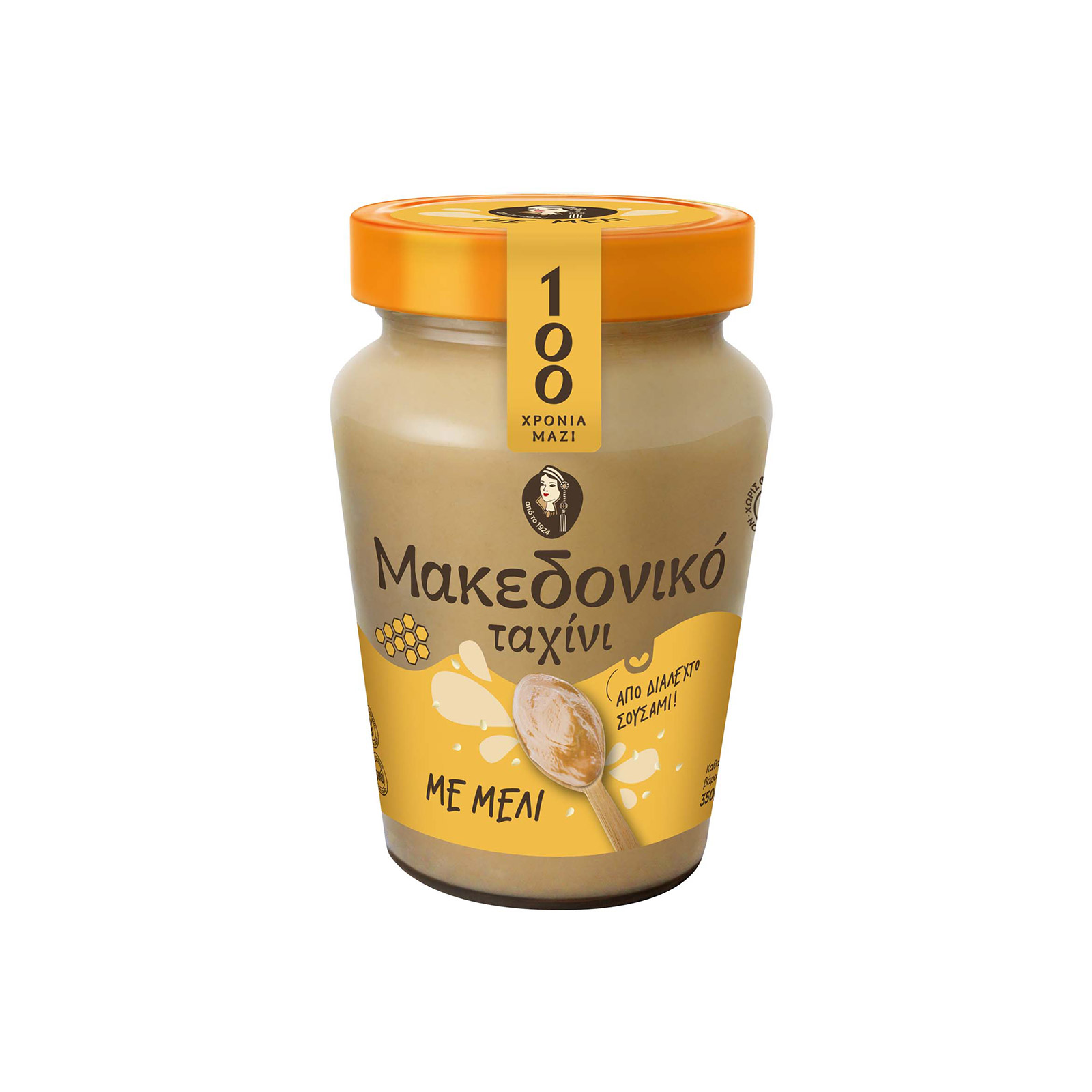 Μακεδονικό ταχίνι με μέλι 350g εικόνα 1
