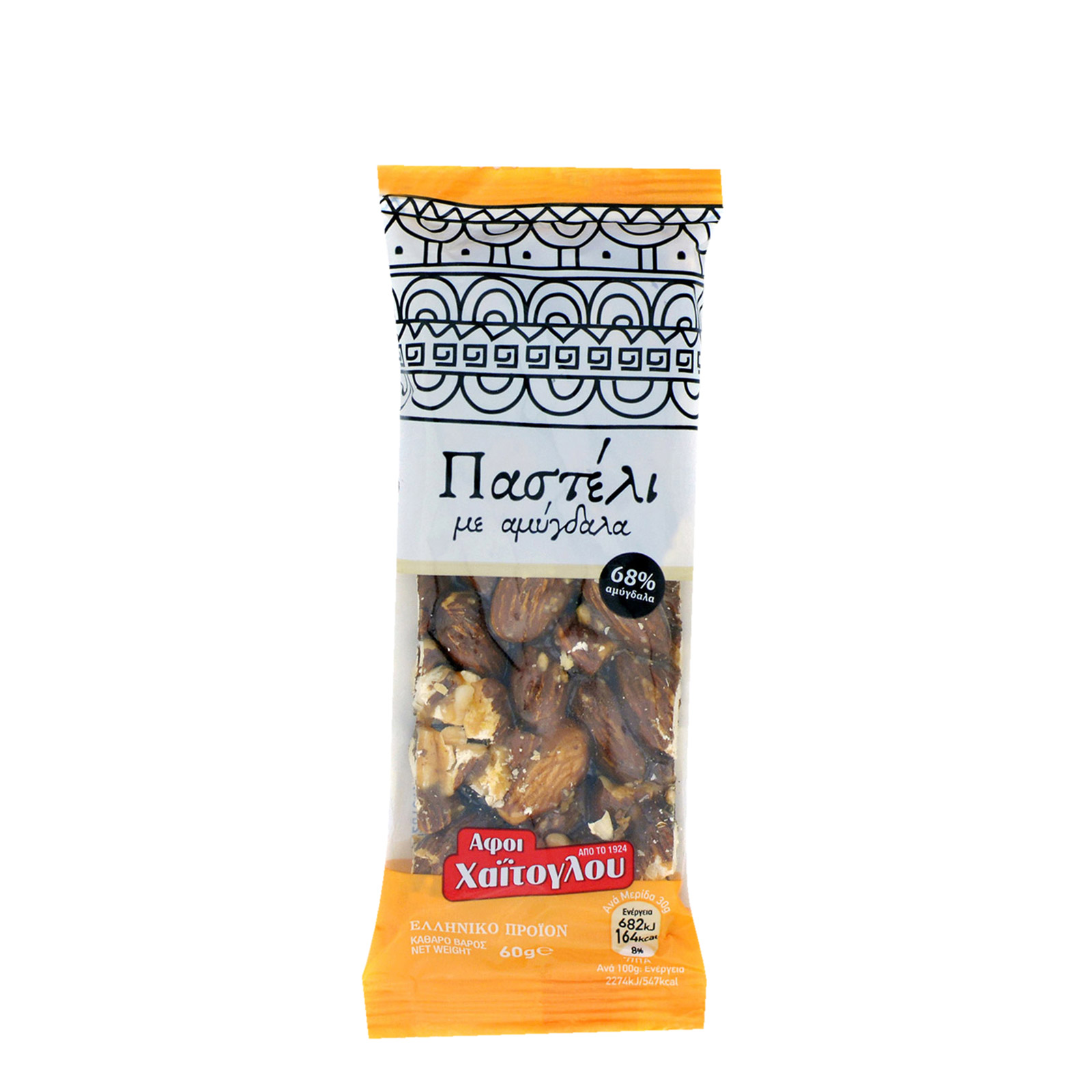 Αφοί Xαΐτογλου παστέλι με αμύγδαλα 60g εικόνα 1