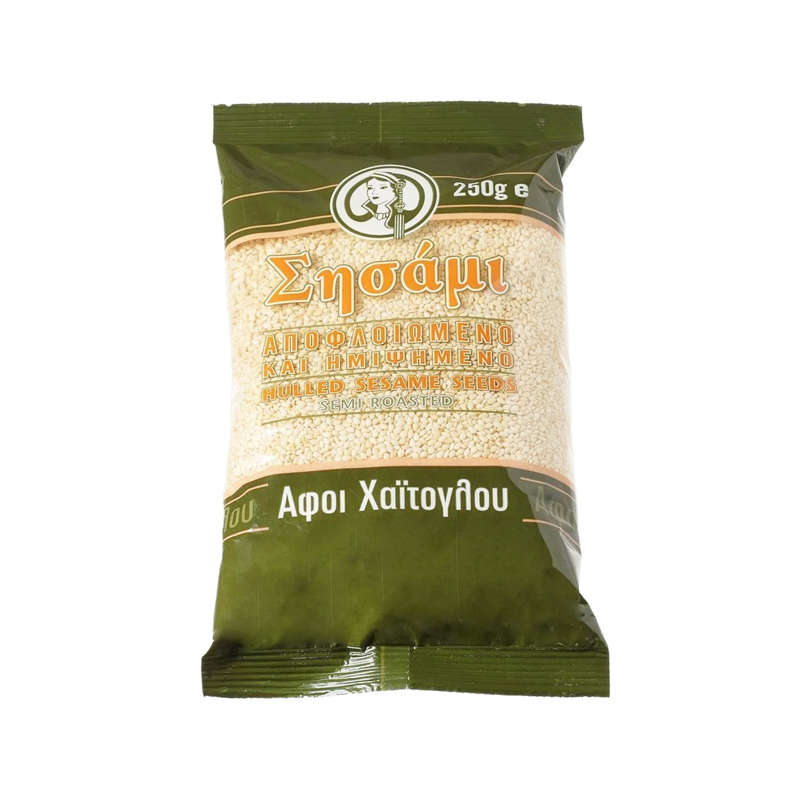 Αφοί Xαΐτογλου σησάμι αποφλοιωμενο, ημιψημενο 250g εικόνα 1