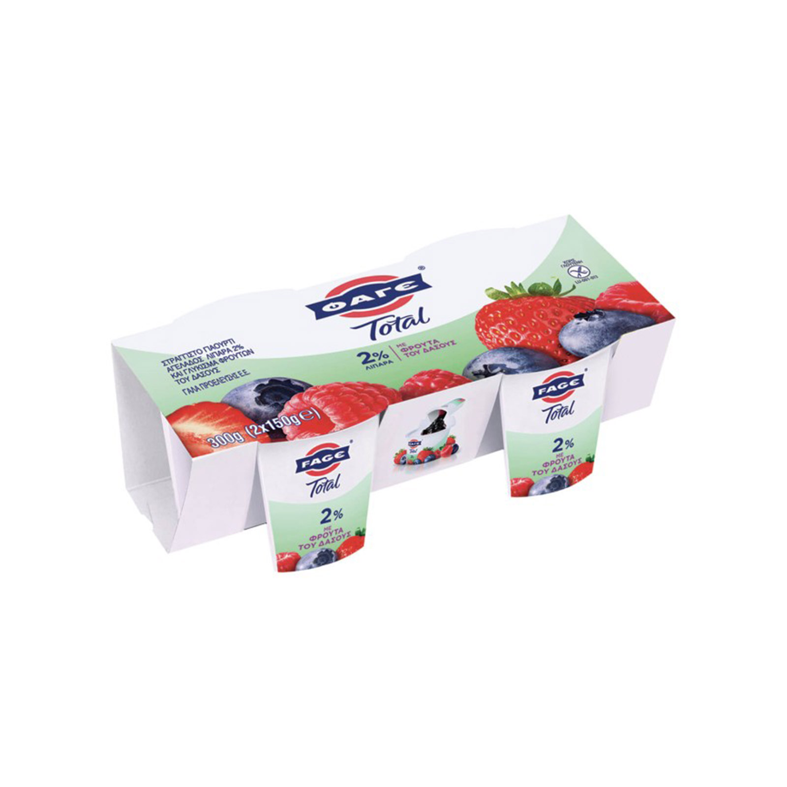 Φάγε Total γιαούρτι στραγγιστό 2% 2x150g εικόνα 1