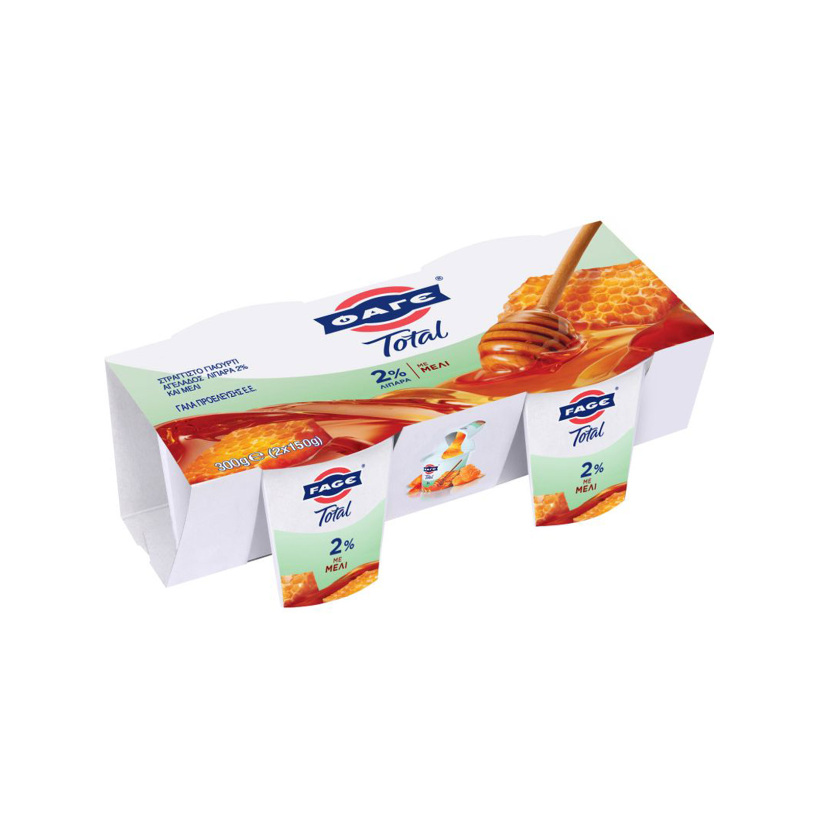 Φάγε Total γιαούρτι στραγγιστό 2% λιπαρά με μέλι 150g εικόνα 1
