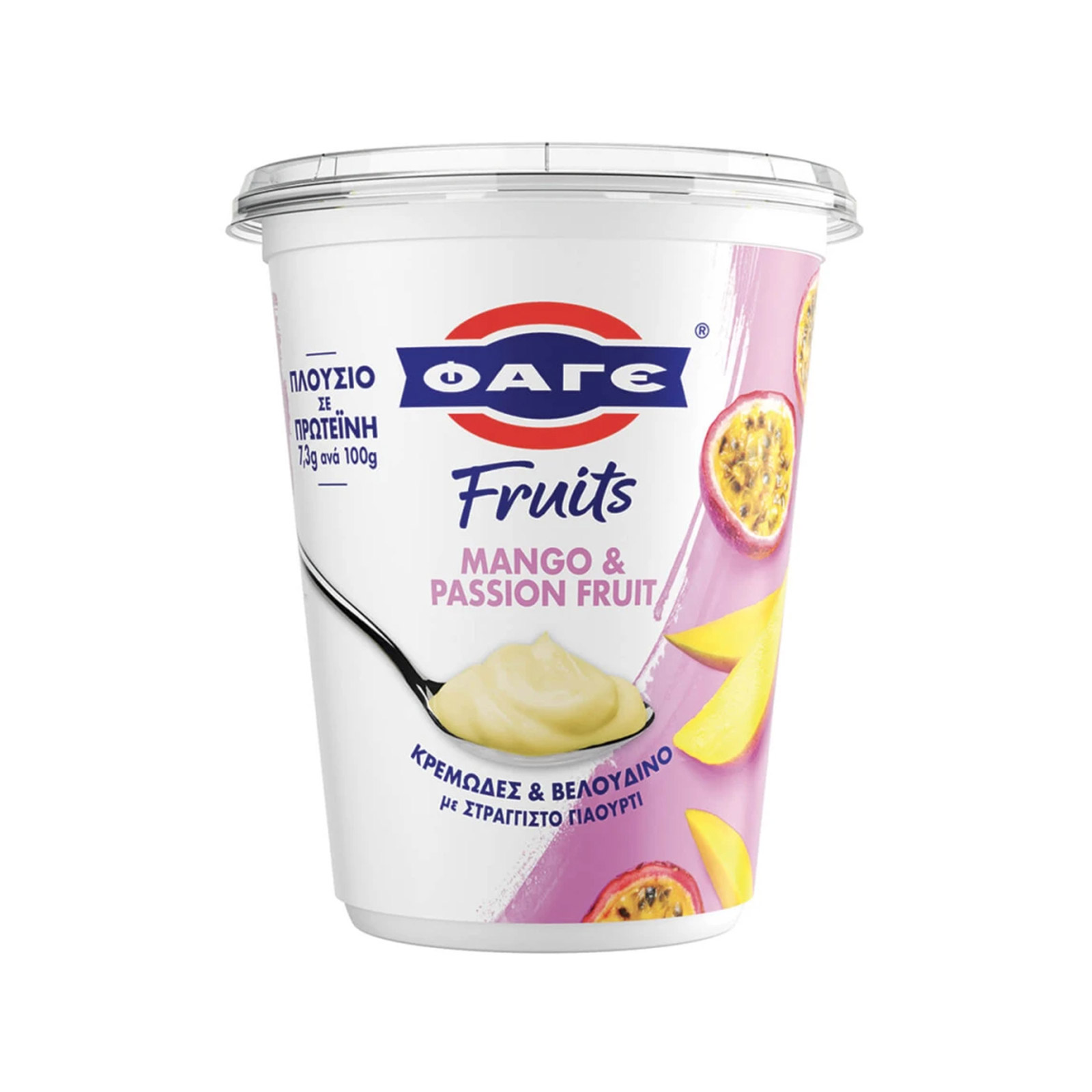 Φαγε Fruits επιδόρπιο στραγγιστού γιαουρτιού mango & passion fruit 380g εικόνα 1