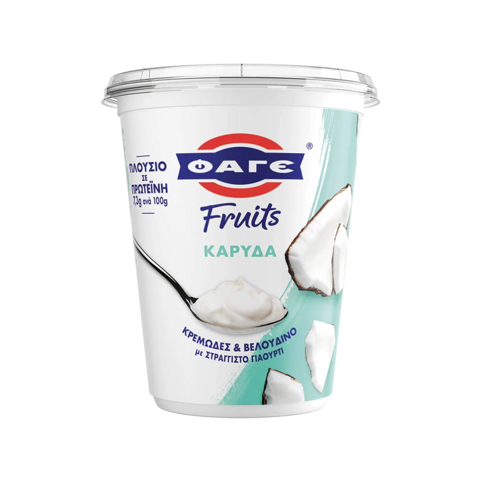 Φαγε Fruits επιδόρπιο στραγγιστού γιαουρτιού καρύδα 380g εικόνα 1