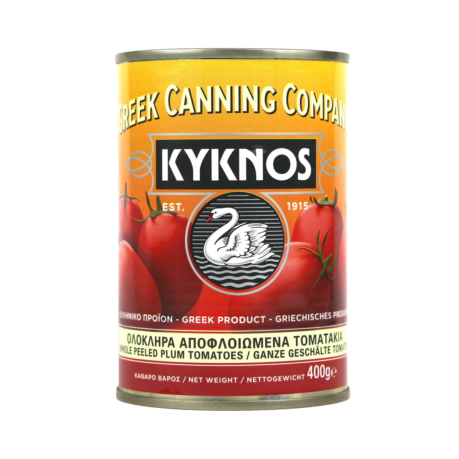 Κύκνος τοματάκι ολόκληρο αποφλοιωμένο σε χυμό τομάτας ελαφρώς συμπυκνωμένος 400g εικόνα 1