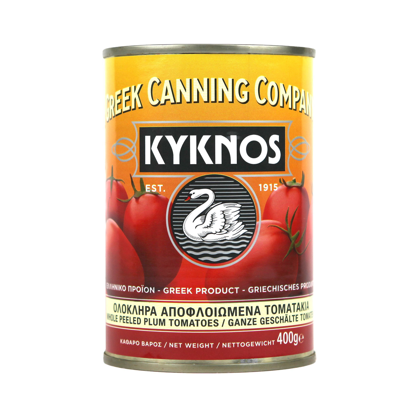 Κύκνος τοματάκι ολόκληρο αποφλοιωμένο σε χυμό τομάτας ελαφρώς συμπυκνωμένος 400g εικόνα 1