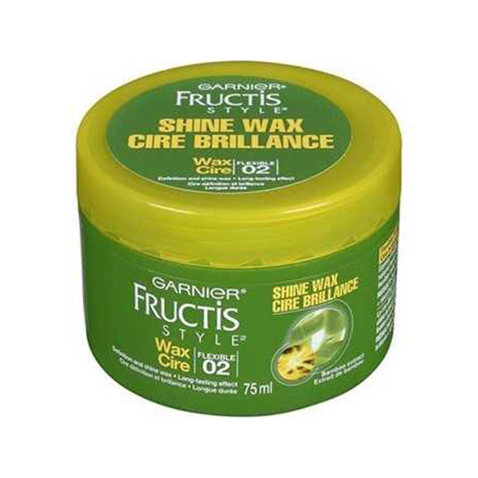 Fructis Shine Wax κερί μαλλιών με εκχύλισμα μπαμπού/ strong 75ml εικόνα 1