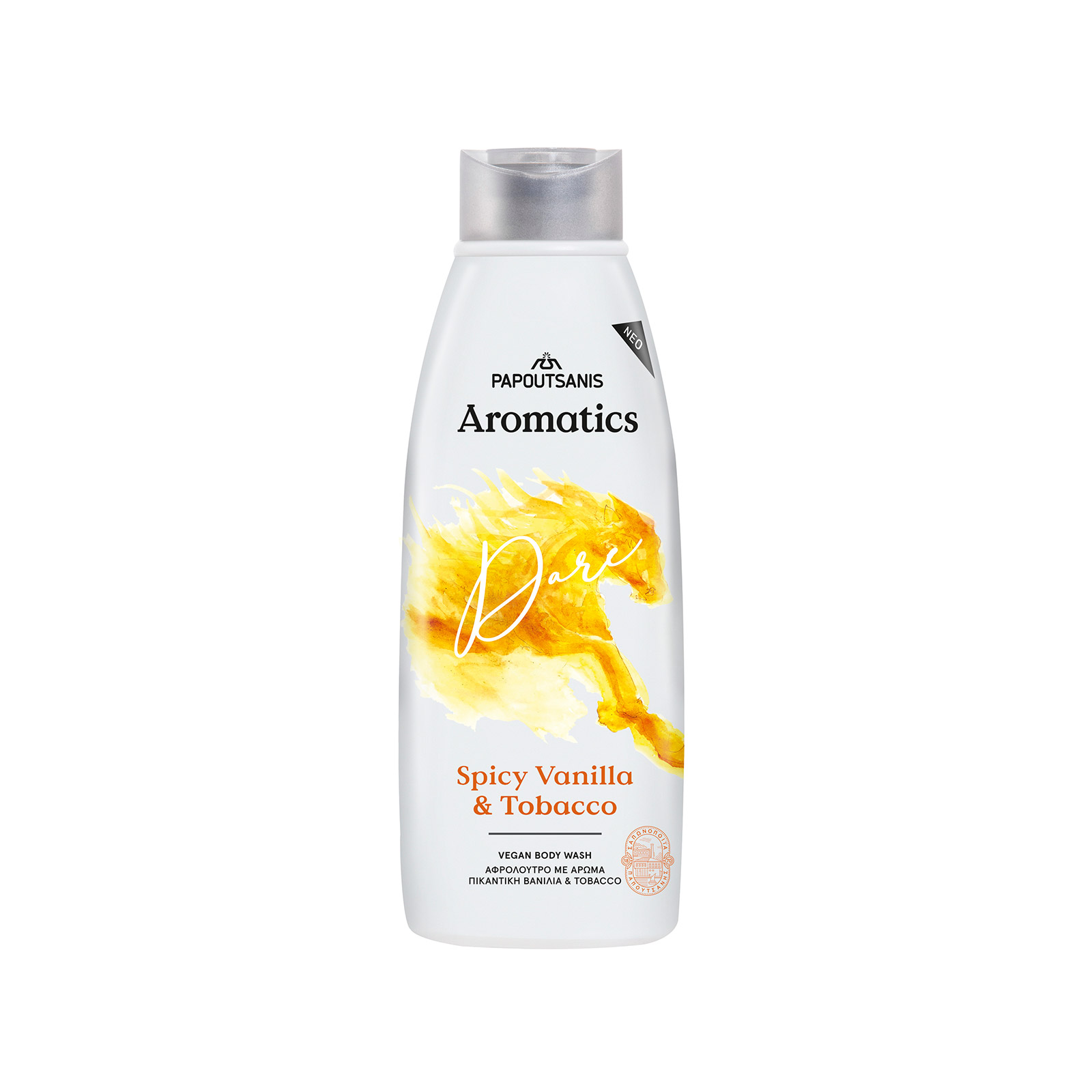 Papoutsanis Aromatics αφρόλουτρο spicy vanilla & tobacco 600ml εικόνα 1