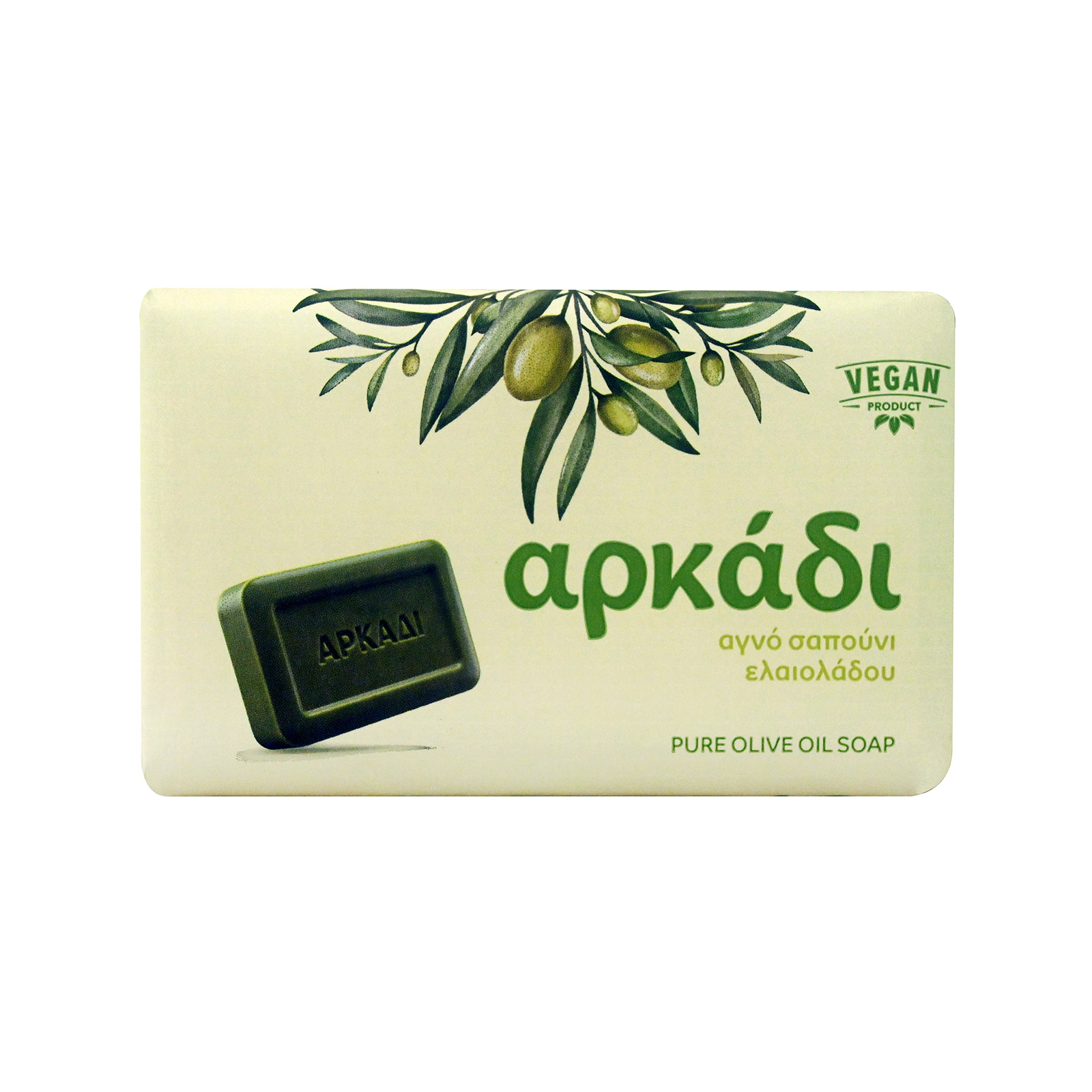 Αρκάδι σαπούνι πράσινο με ελαιόλαδο 150g εικόνα 1